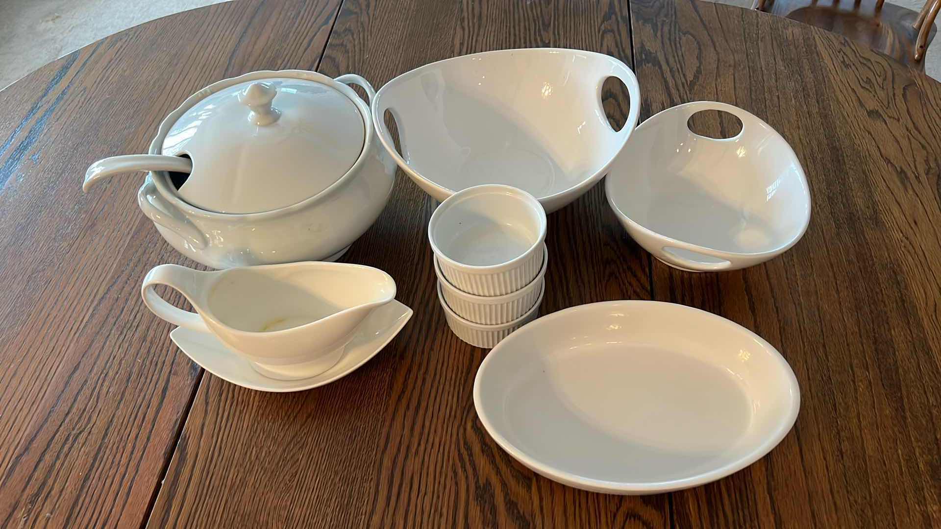 Photo 1 of WHITE CERAMIC SERVEWARE