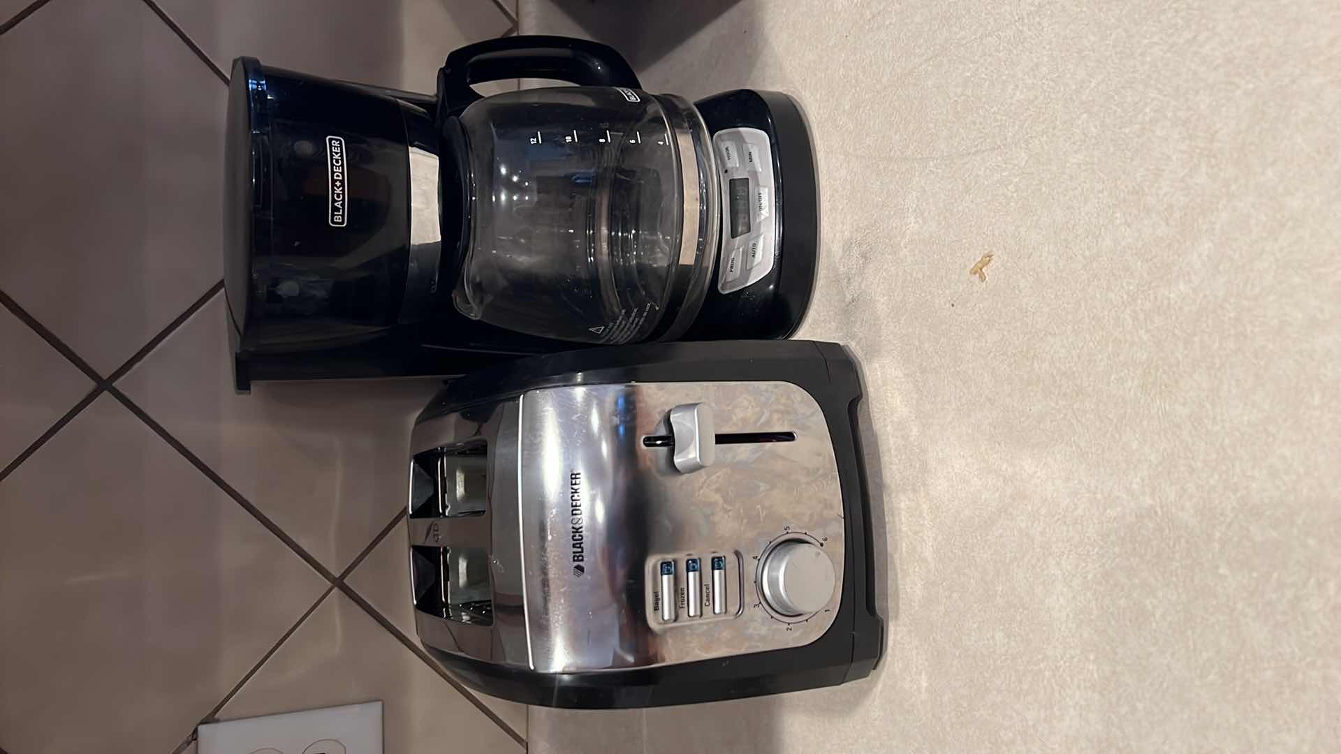 Photo 1 of 2-BLACK & DECKER APPLIANCES ( TOASTER, COFFEE MAKER)