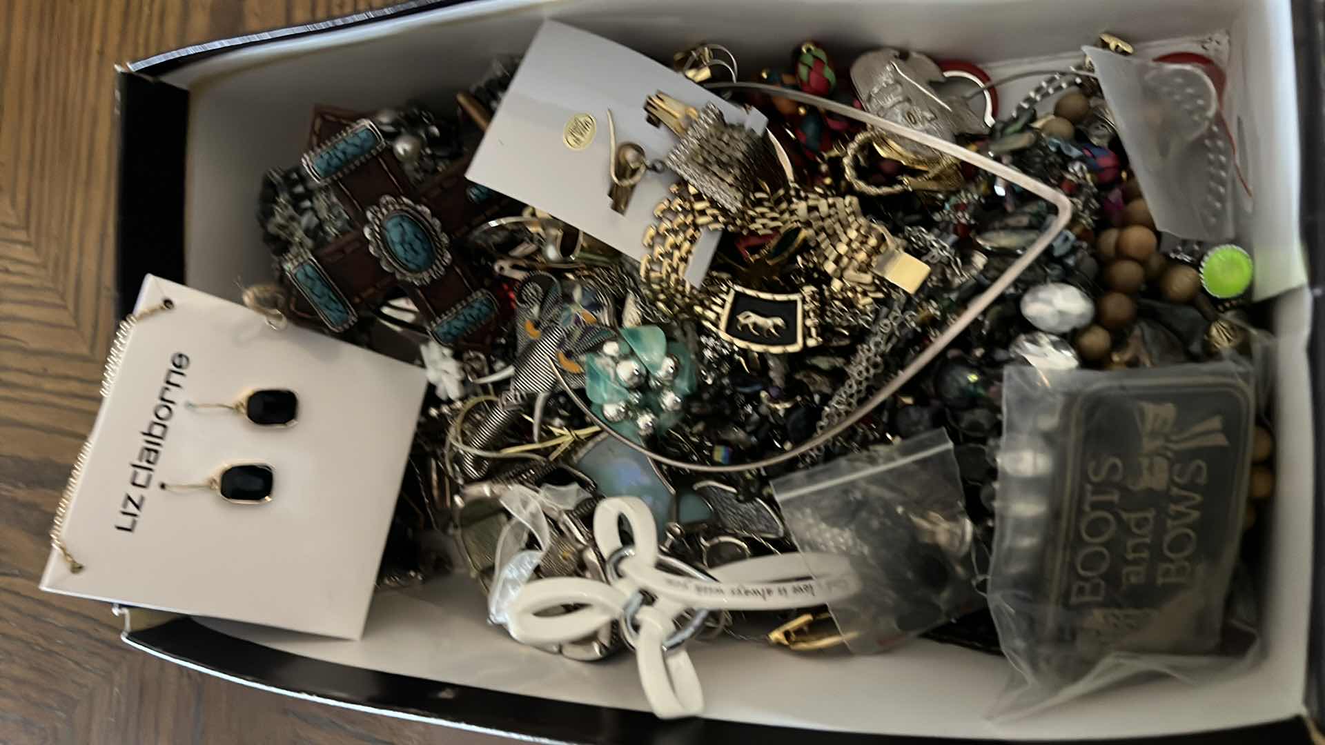 Photo 1 of BOX OF COSTUME JEWELRY