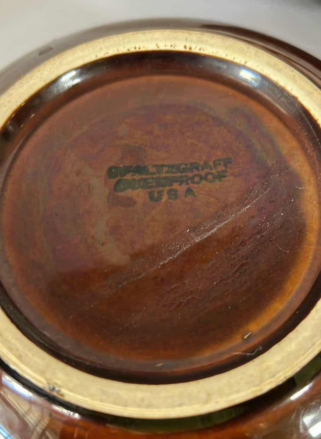 Photo 5 of 3-VINTAGE PFALTZGRAFF GOURMET BROWN DRIP GLAZE SERVING BOWLS (10",9 1/2" & 8")