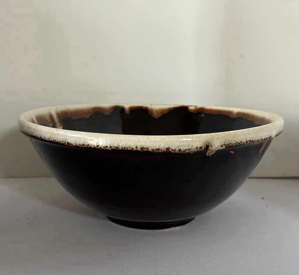 Photo 4 of 3-VINTAGE PFALTZGRAFF GOURMET BROWN DRIP GLAZE SERVING BOWLS (10",9 1/2" & 8")