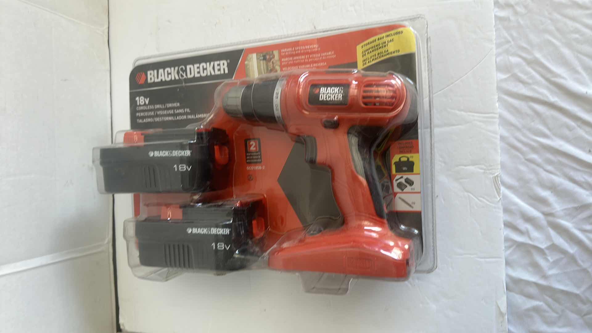 Photo 3 of NEW BLACK & DECKER CORDLESS DRILL 