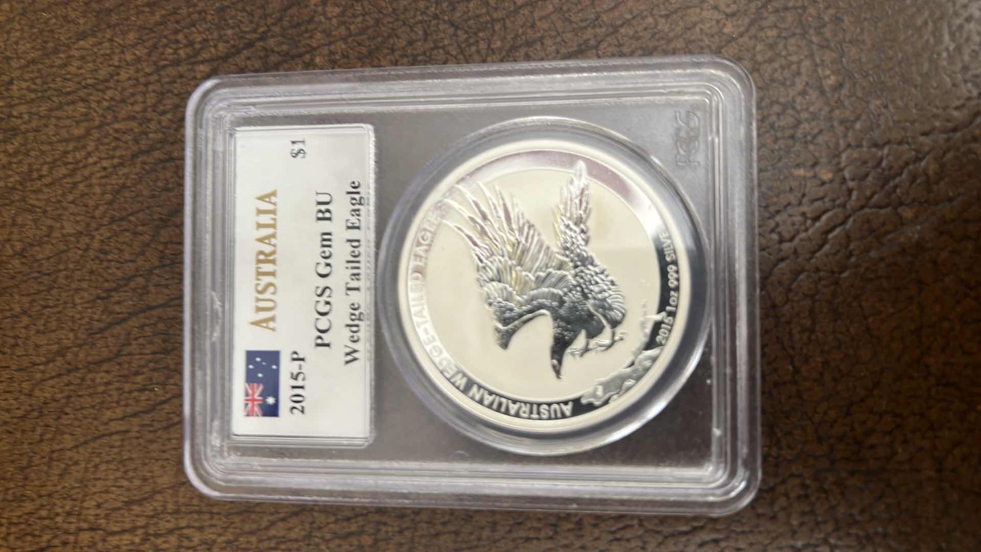 Photo 1 of AUSTRALIA 2015-P WEDGE TAILED EAGLE $1 COIN