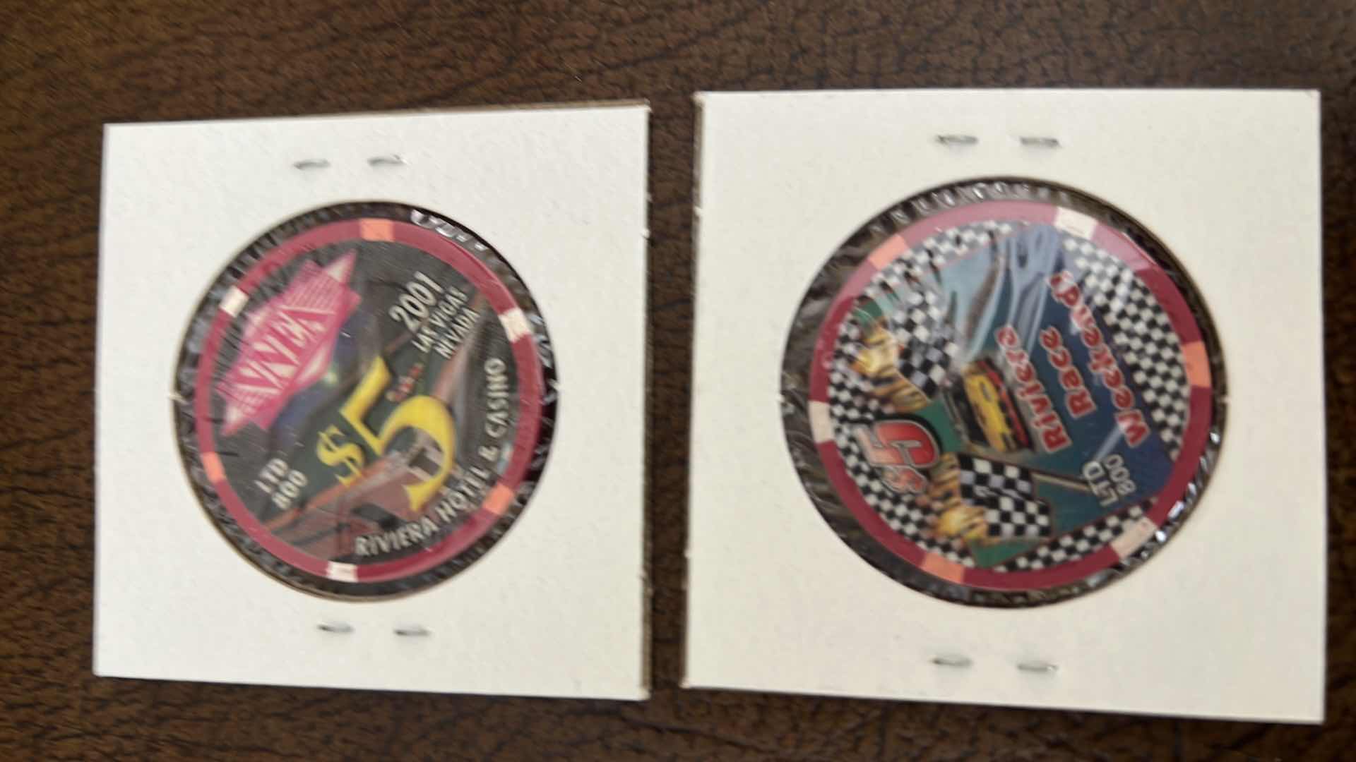 Photo 2 of 2-2000's NEW RARE RIVIERA EVENTS CASINO CHIPS