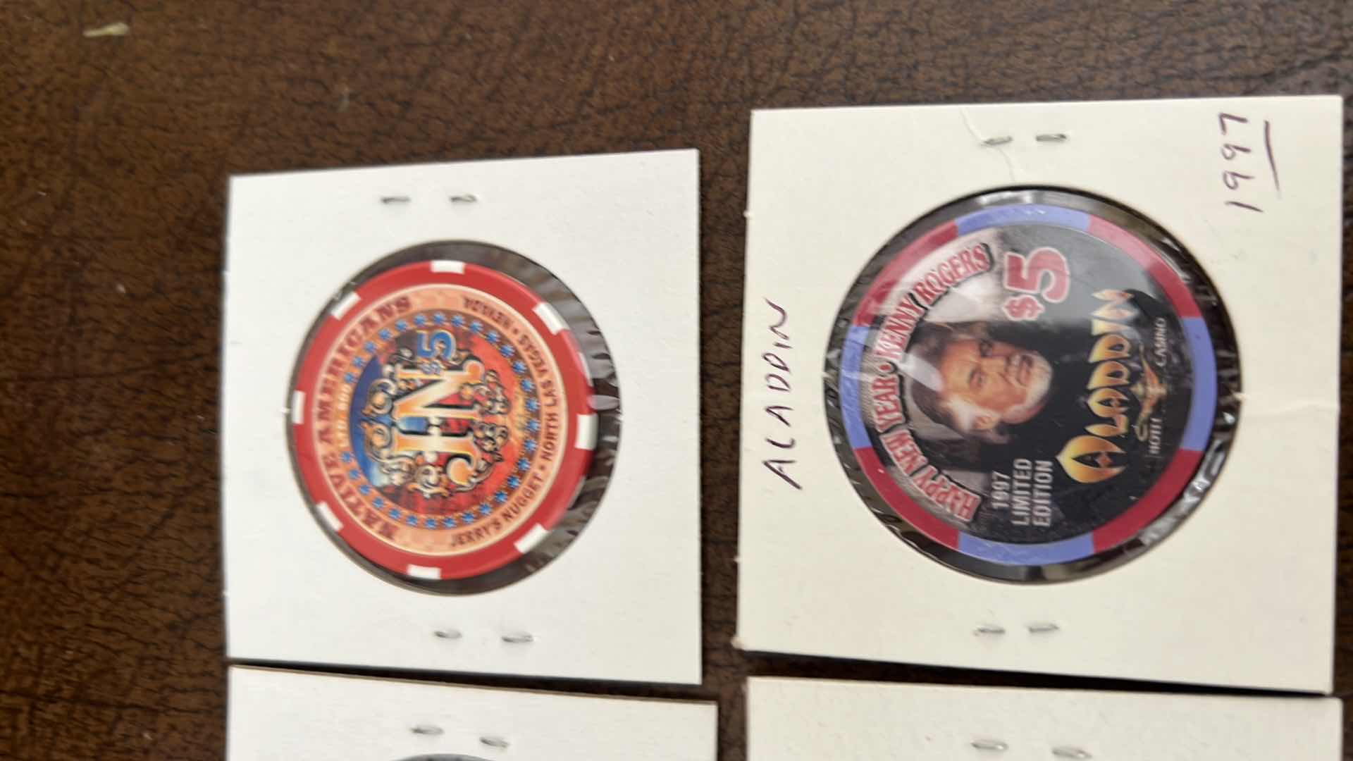 Photo 3 of 5-COLLECTIBLE RARE CASINO CHIPS