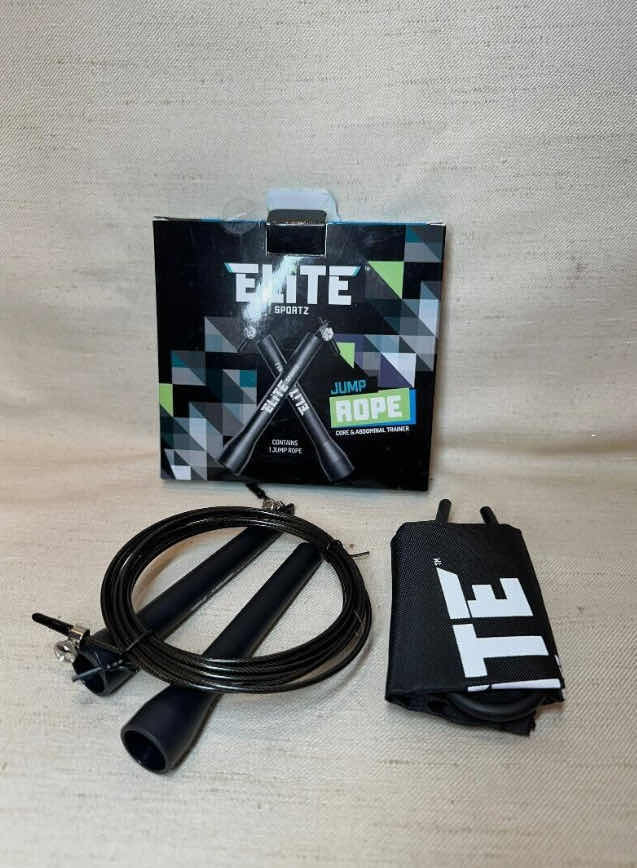 Photo 2 of NEW! ELITE SPORTZ PRO AEROBIC TRAINING WIRE JUMP ROPE LIGHTWEIGHT SKIPPING ROPE