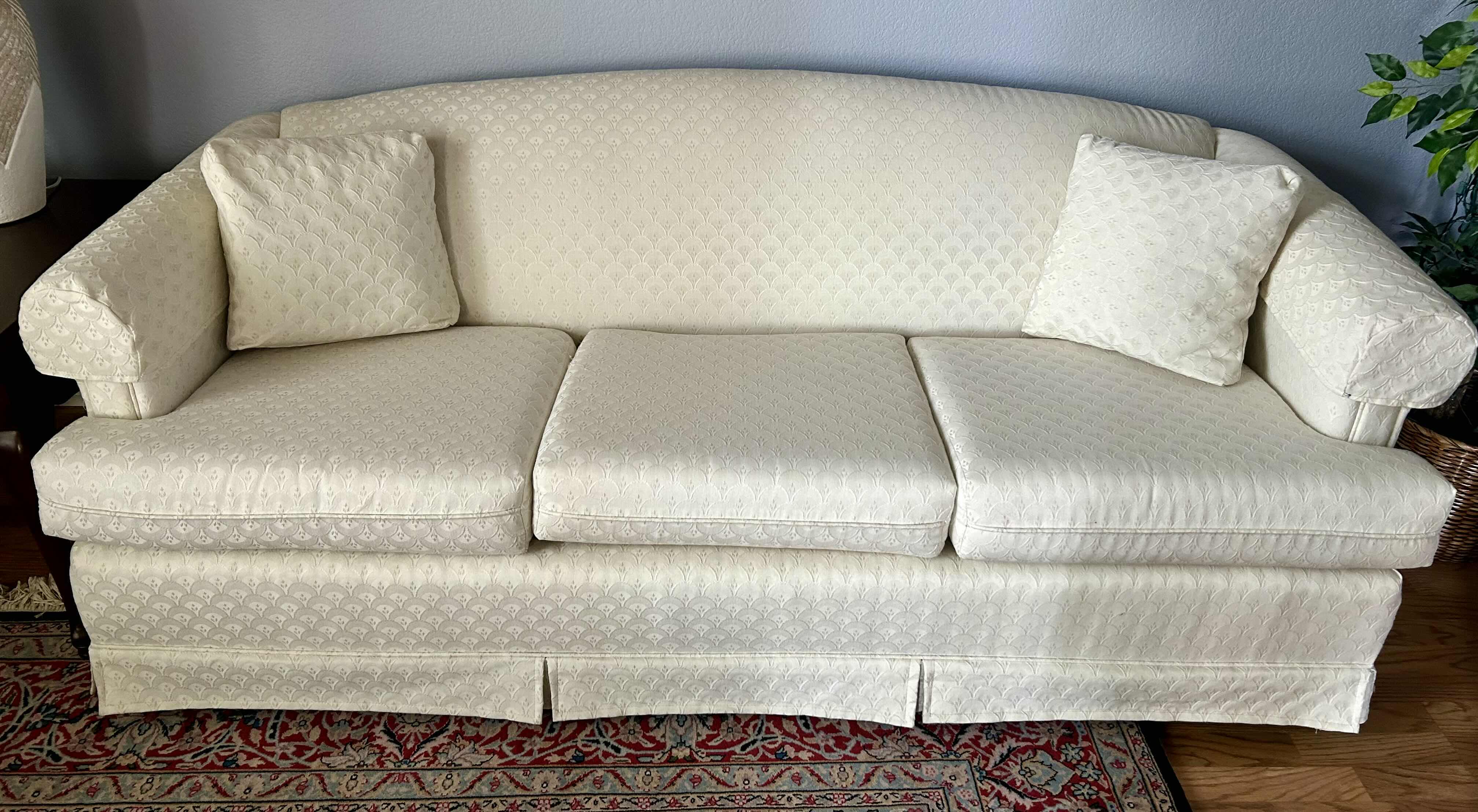 Photo 1 of 6' WALKER OFF WHITE UPHOLSTERED SOFA 