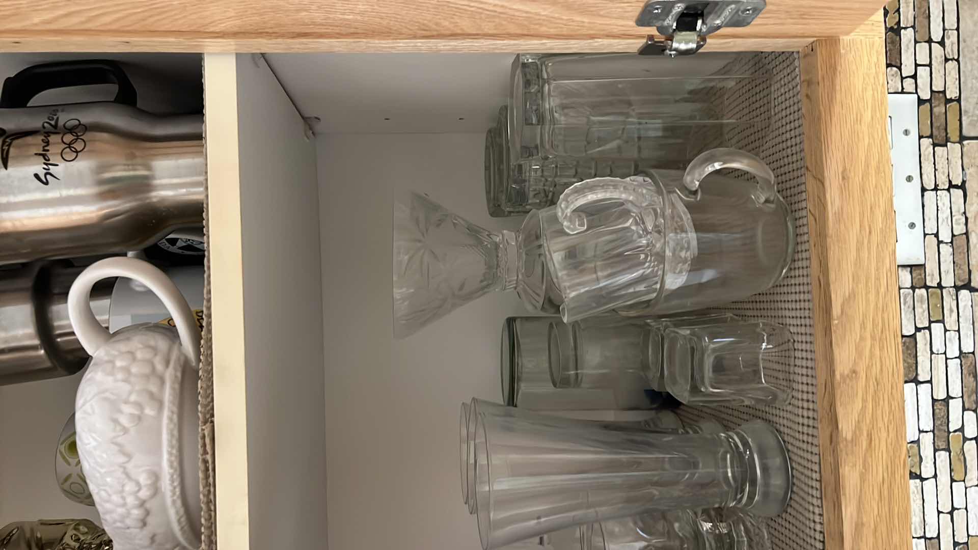 Photo 2 of CONTENTS OF KITCHEN CABINET-GLASSWARE