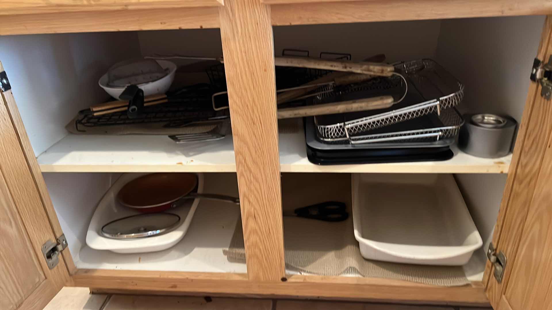 Photo 2 of CONTENTS OF KITCHEN CABINETS-WAFFLE IRON, HAND MIXER, KICHEN ESSENTIALS