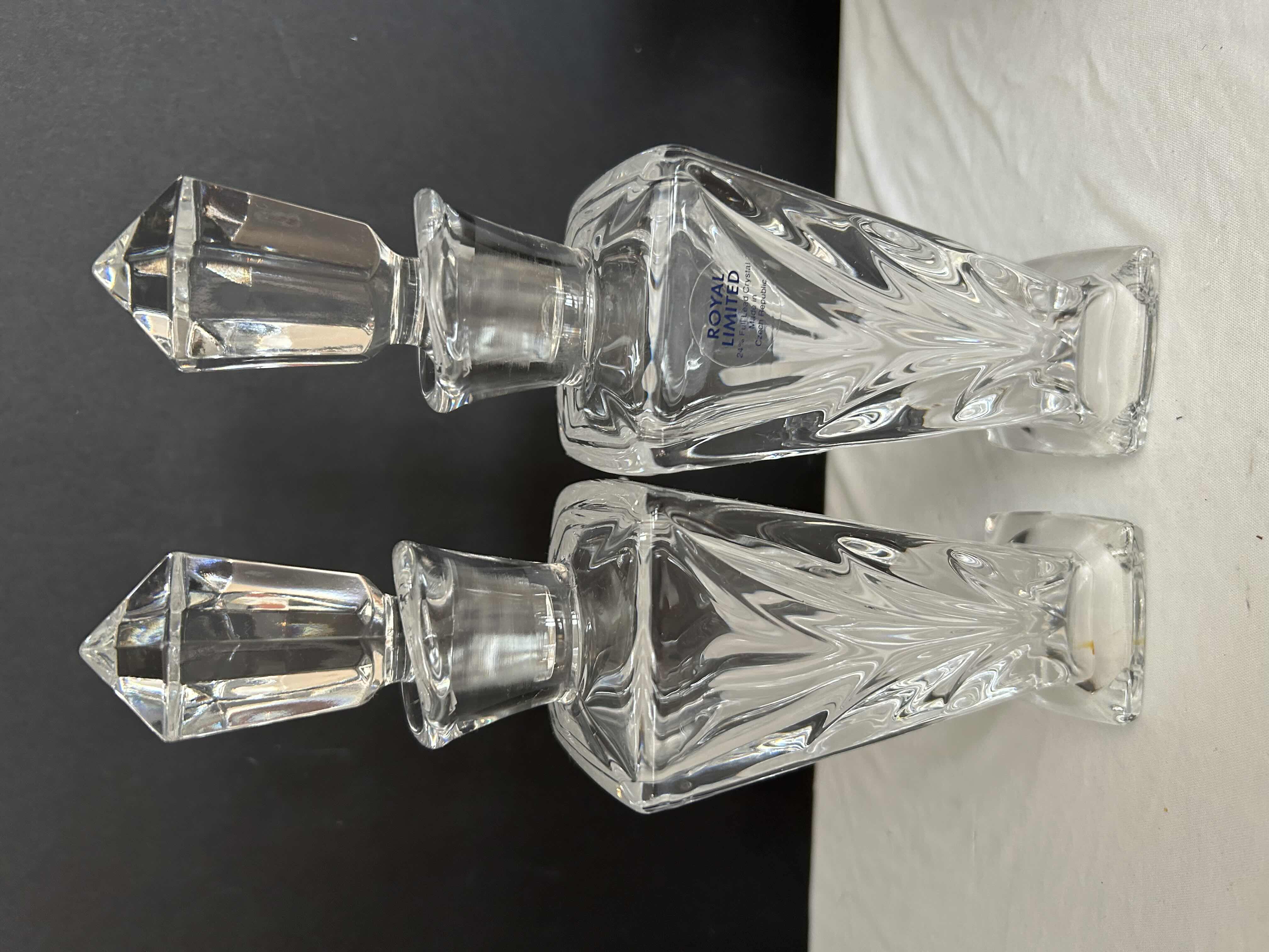 Photo 2 of CRYSTAL OIL & VINEGAR SET & SET OF 2 DECORATIVE SERVICE SPOONS 
$30.00