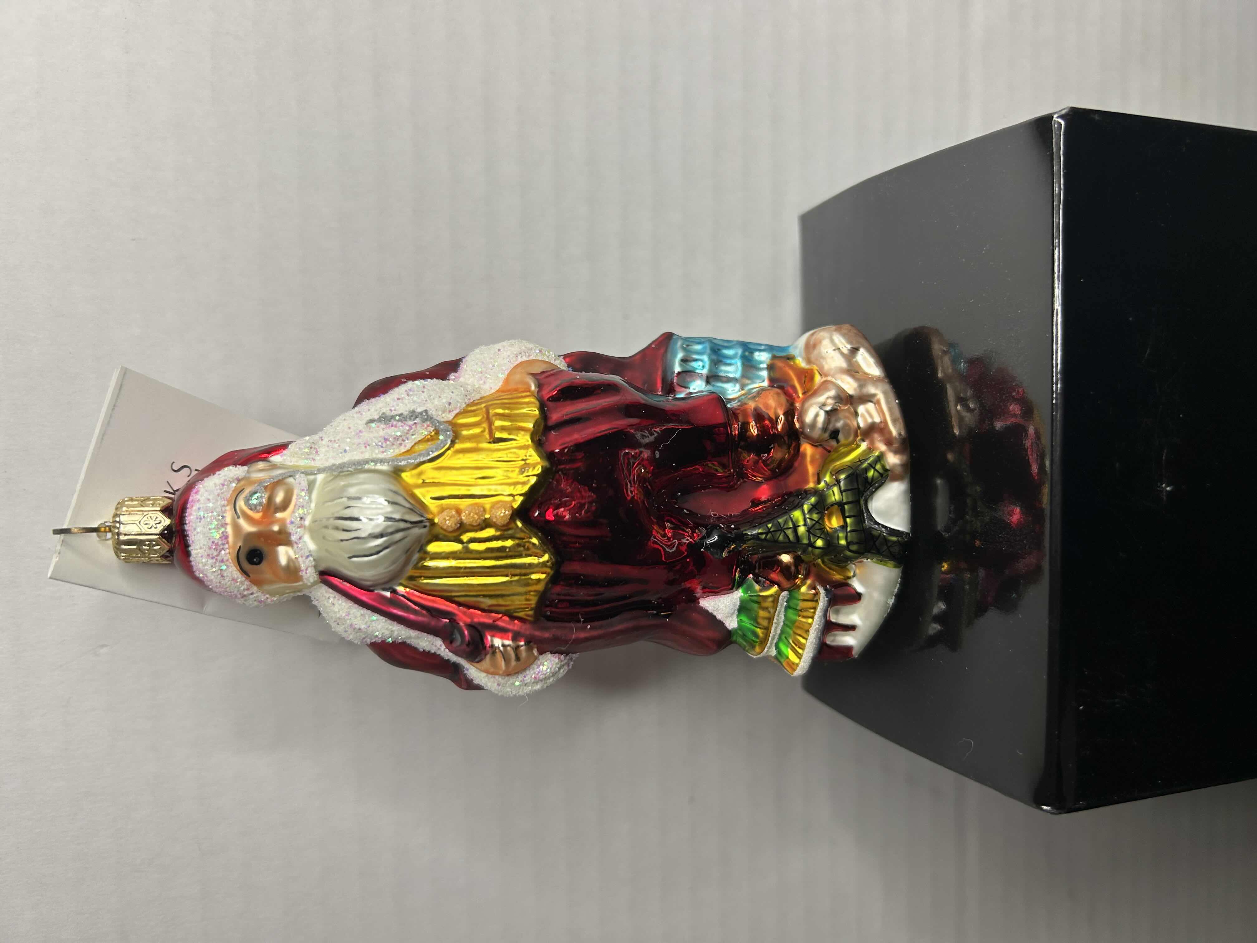 Photo 1 of NIB CHRISTOPHER RADKO "SANTA FOR ALL NATIONS" LIMITED EDITIONGLASS ORNAMENT.