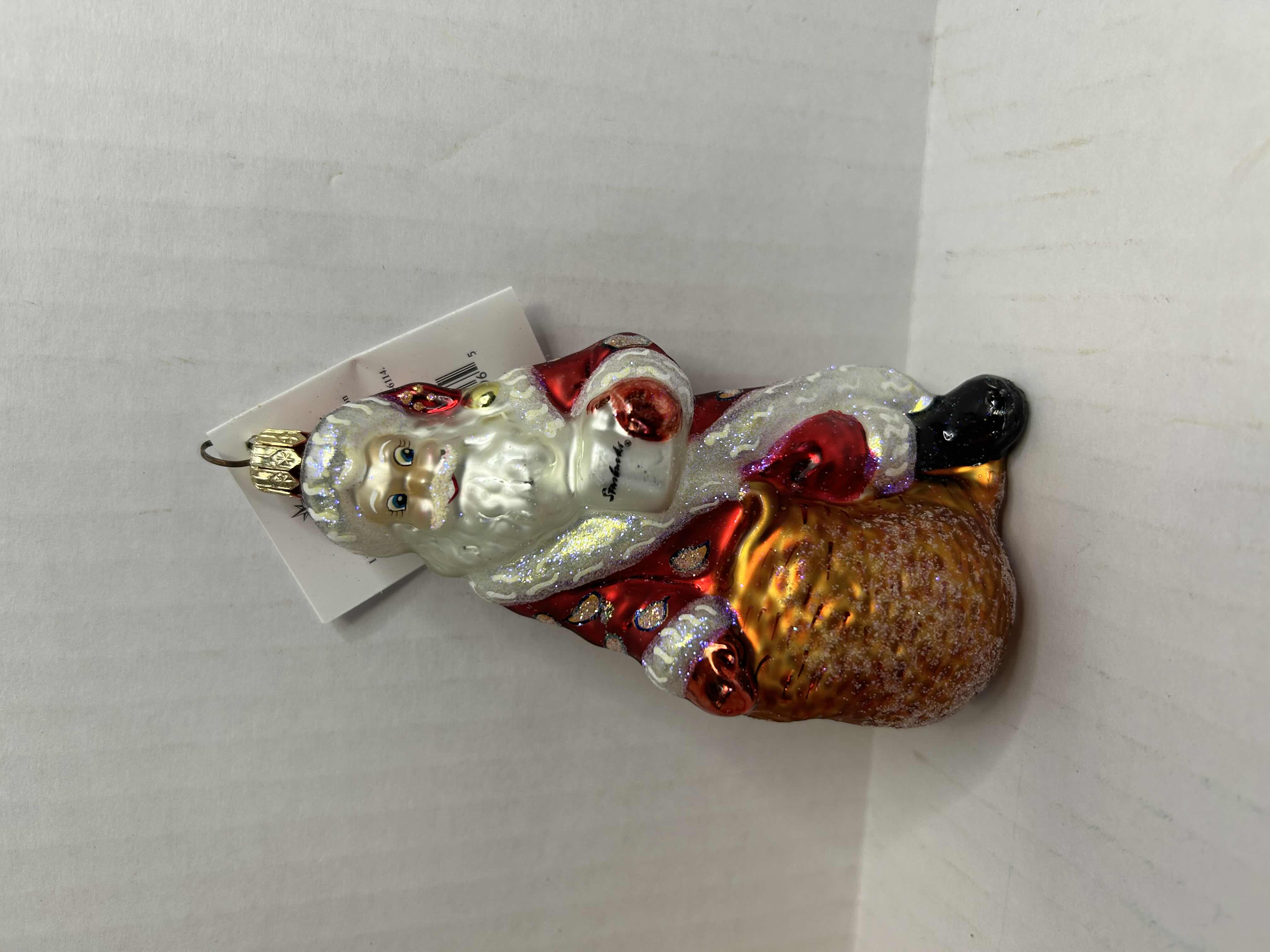 Photo 1 of NIB CHRISTOPHER RADKO "SANTAS JAVA" GLASS CHRISTMAS ORNAMENT 
