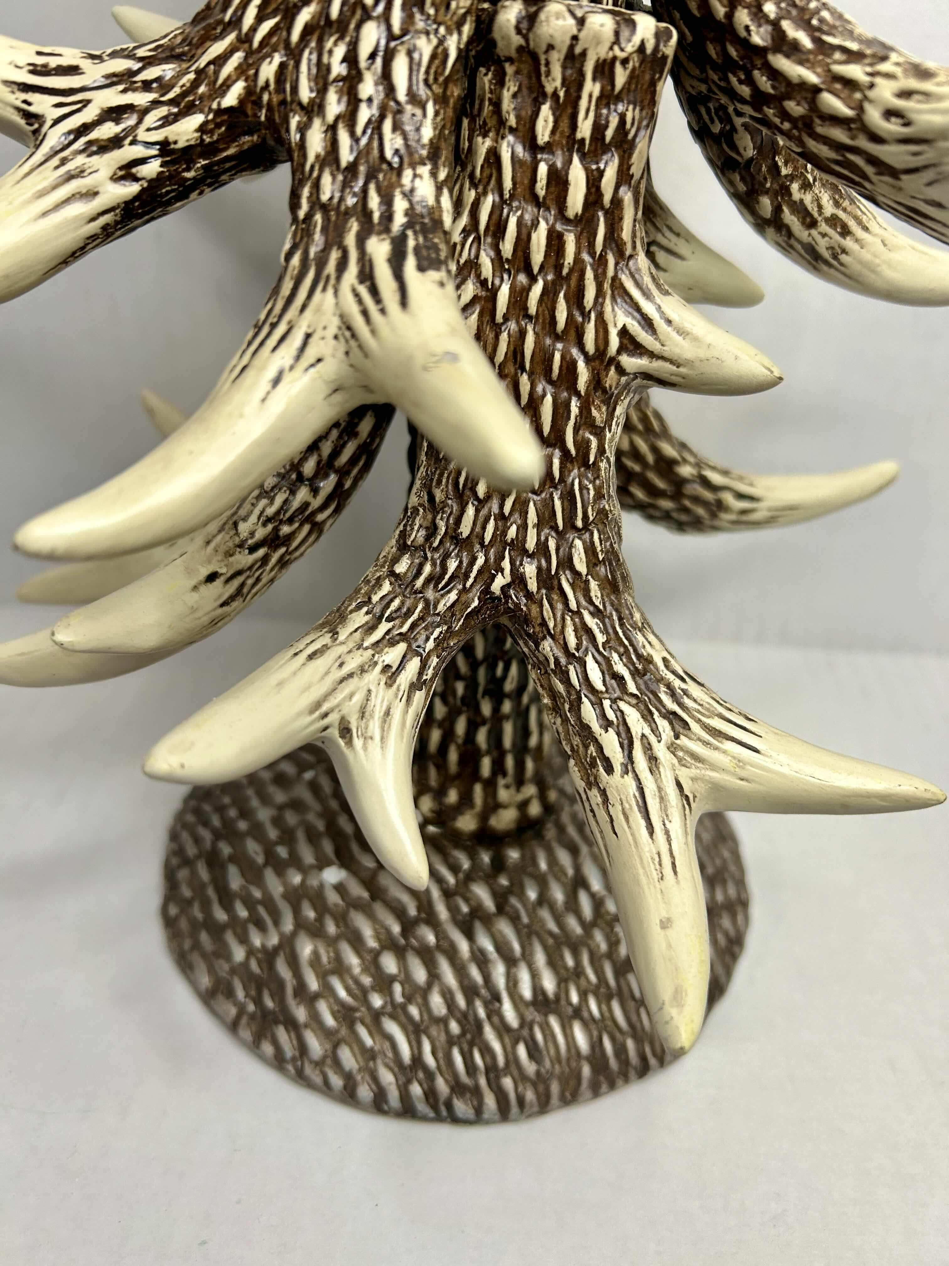 Photo 3 of CHRISTMAS DECOR FAUX ANTLER  TABLE TOPCHRISTMAS TREE STATUE. 18"H

