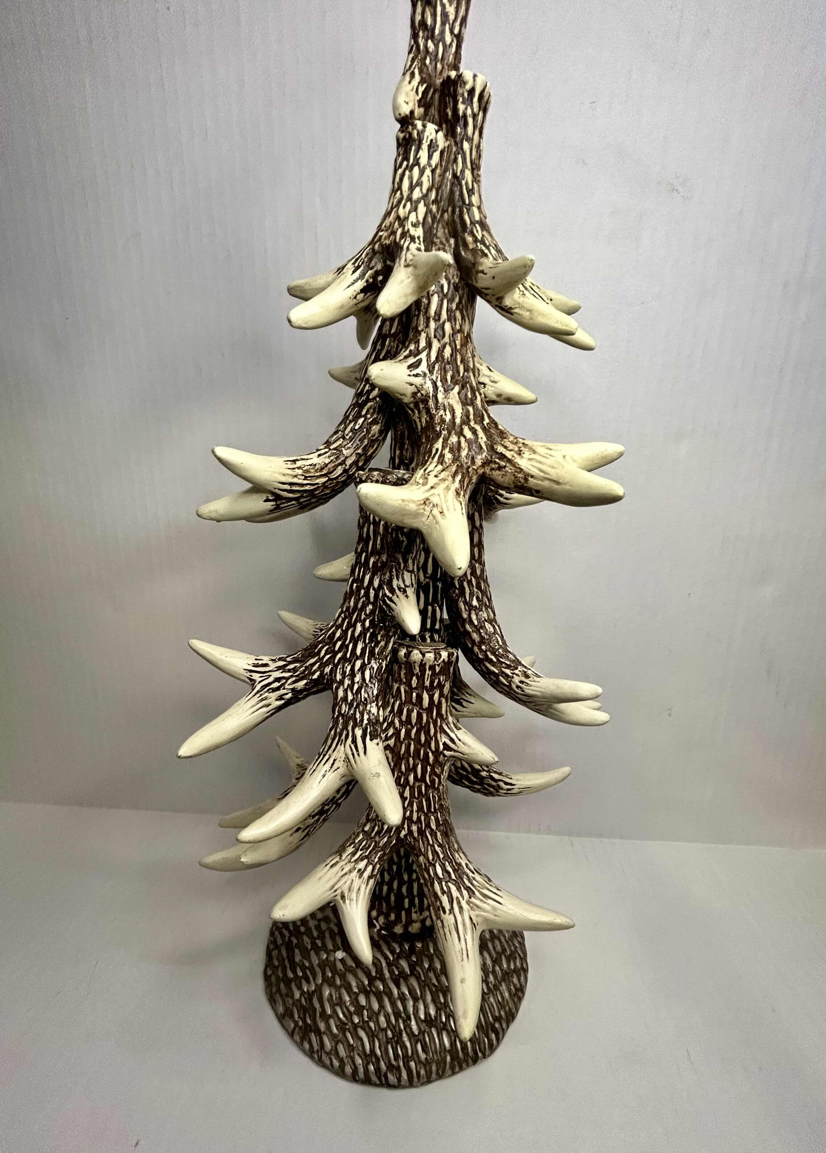 Photo 2 of CHRISTMAS DECOR FAUX ANTLER  TABLE TOPCHRISTMAS TREE STATUE. 18"H

