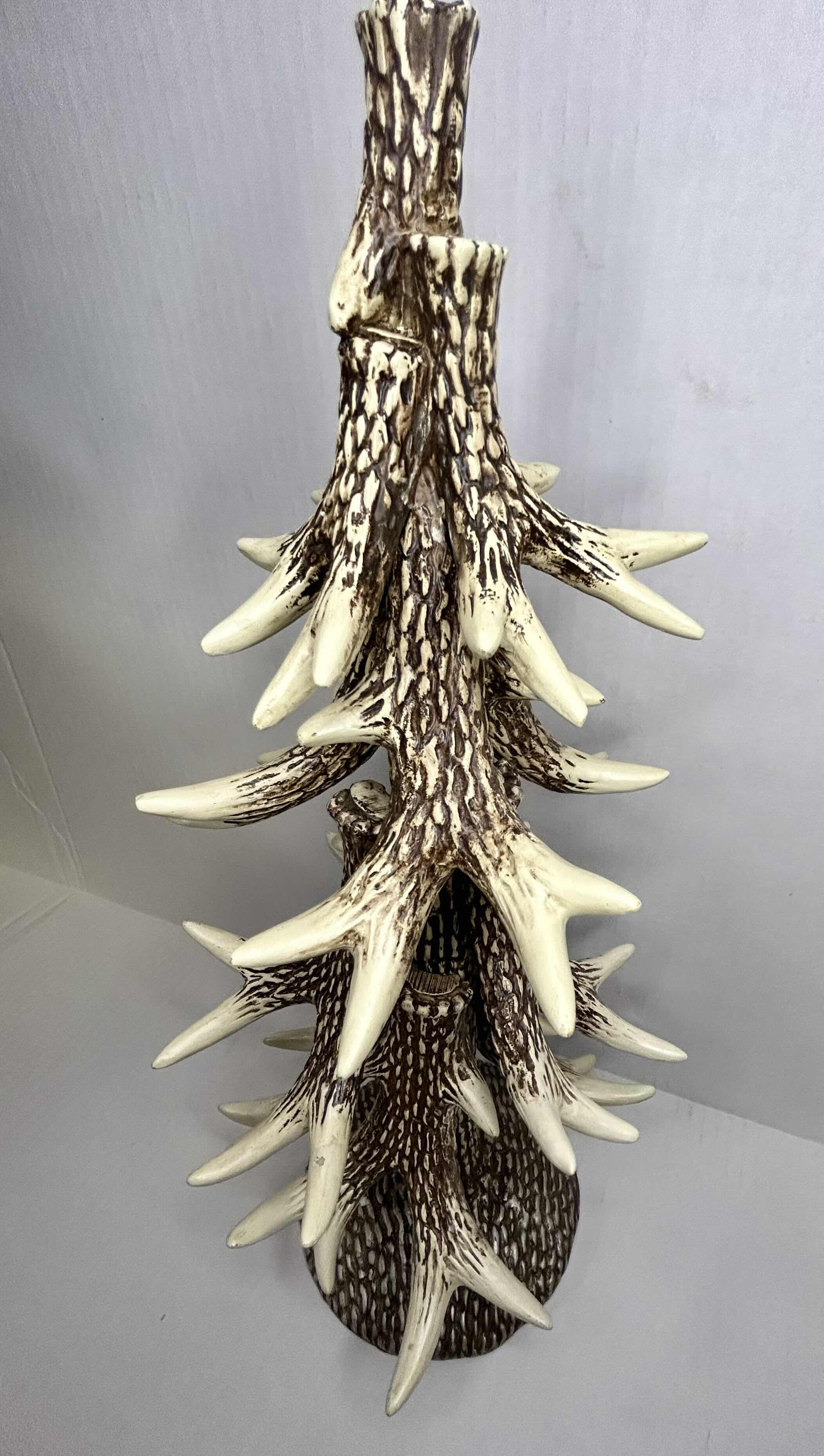 Photo 1 of CHRISTMAS DECOR FAUX ANTLER  TABLE TOPCHRISTMAS TREE STATUE. 18"H

