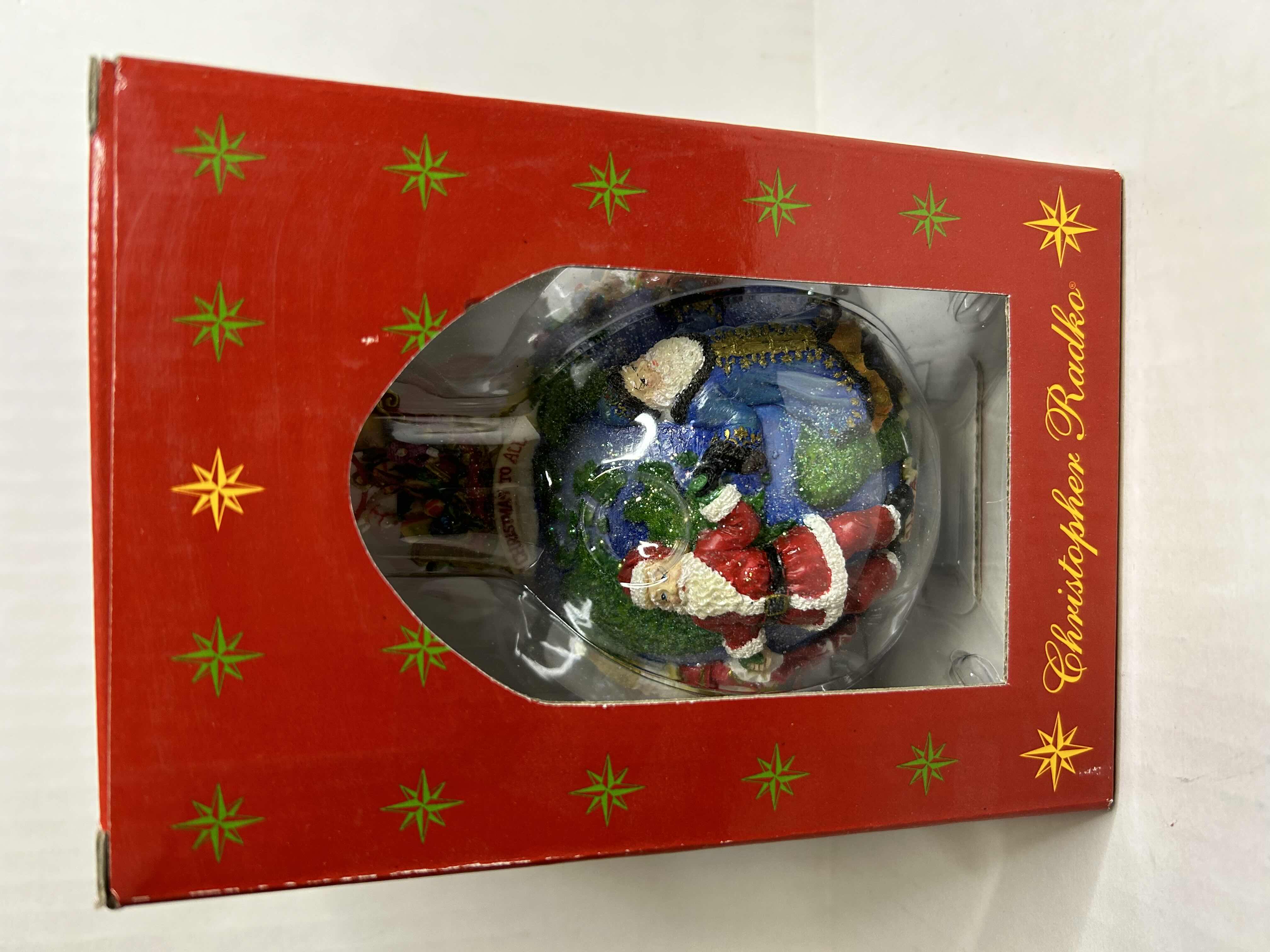 Photo 2 of NIB CHRISTOPHER RADKO "SANTAS AROUND THE WORLD" GLASS CHRISTMAS ORNAMENT 

