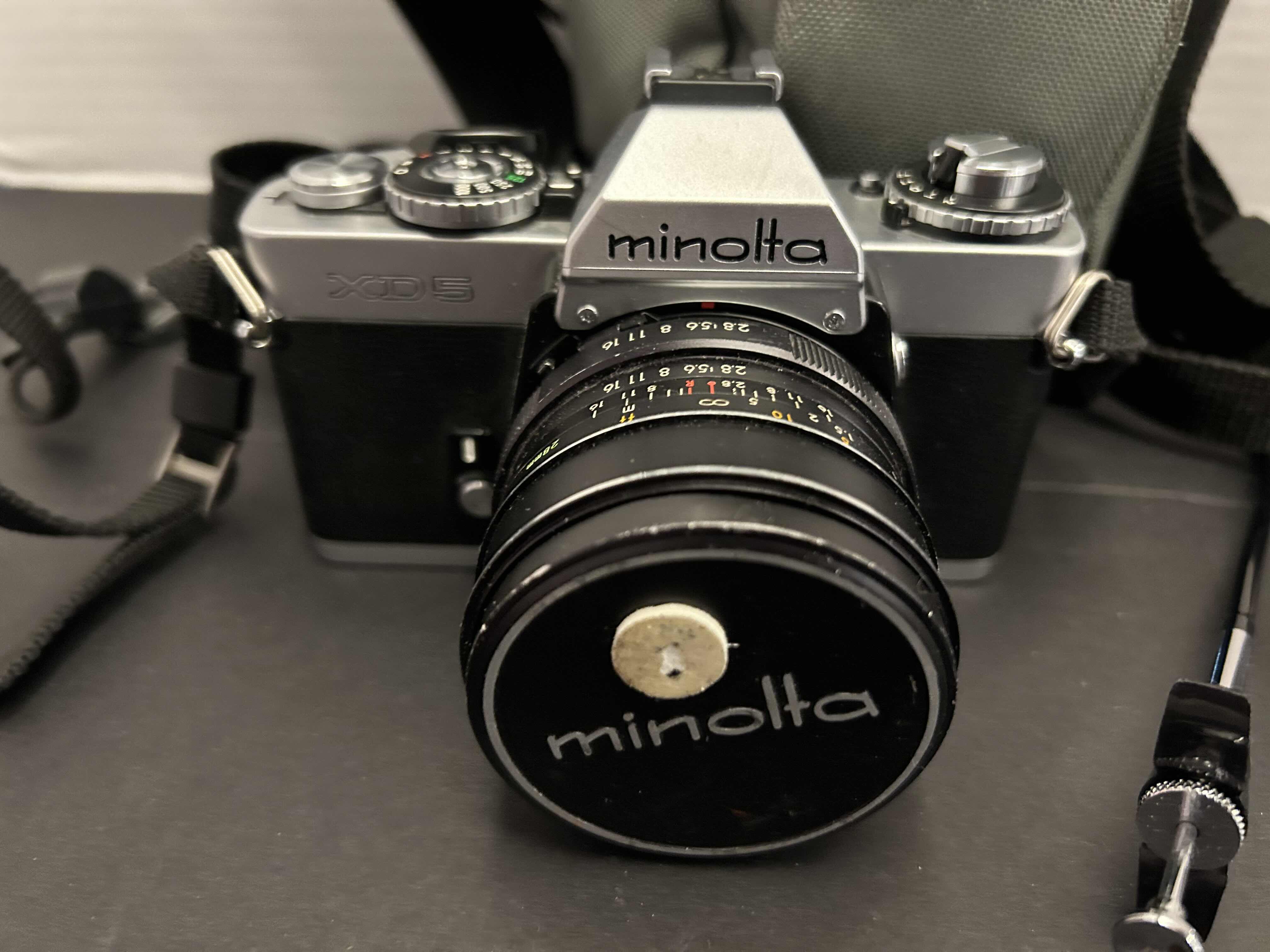 Photo 2 of MINOLTA XD5 CAMERA WITH BAG AND FILM