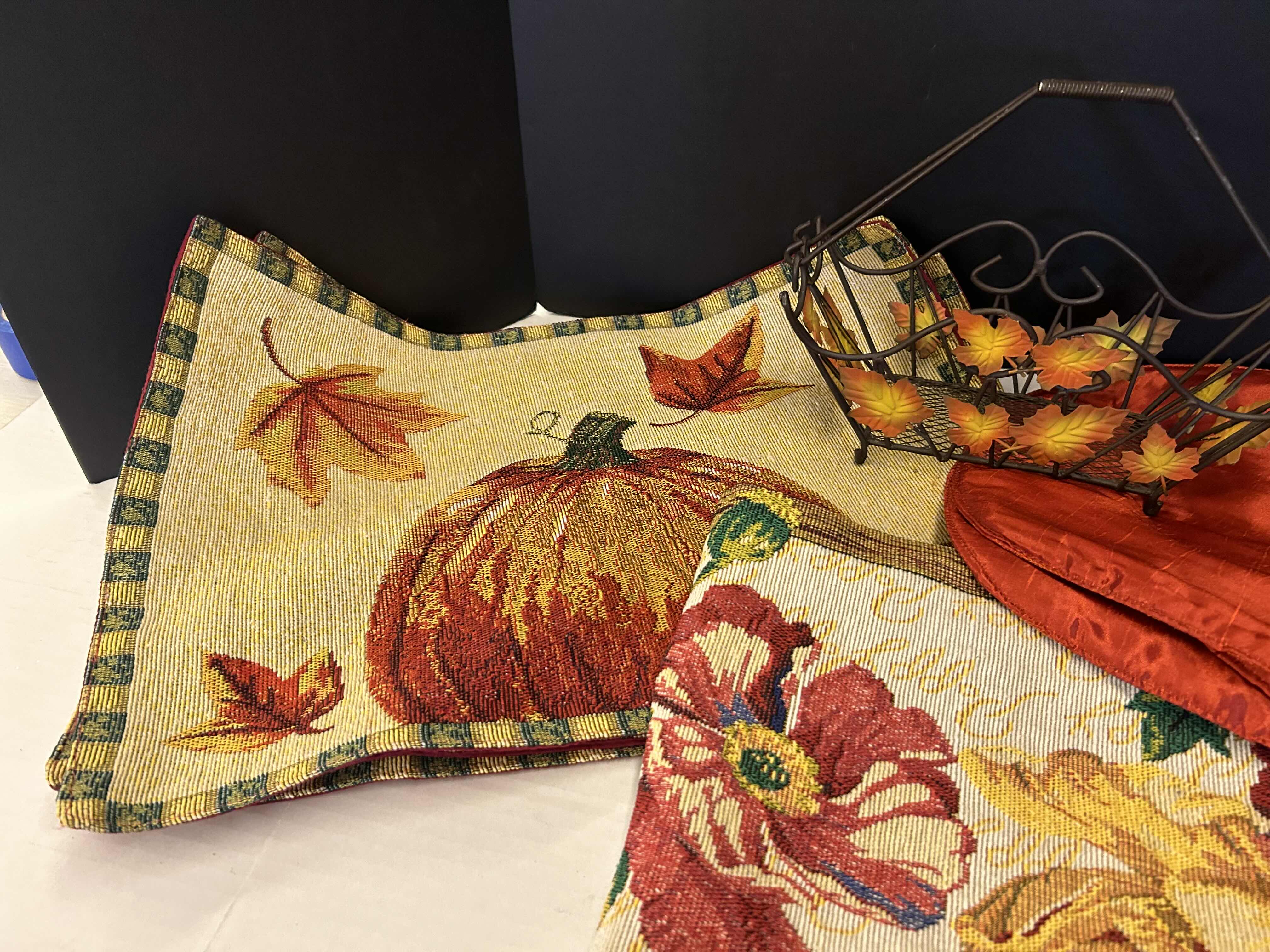 Photo 2 of FALL LINENS (PLACEMATS AND TABLE RUNNER)