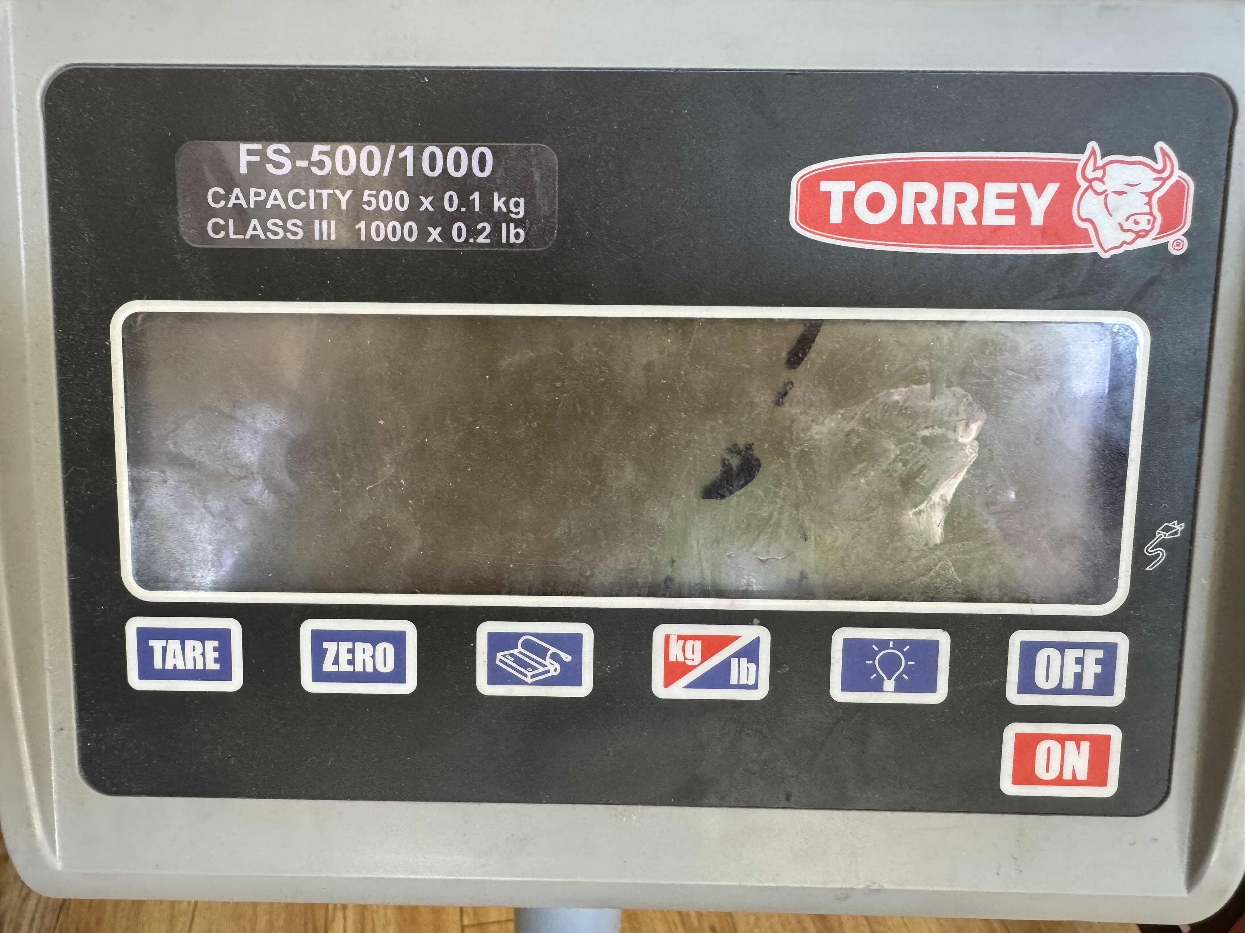 Photo 3 of TORREY FS-500/1000 NTEP BENCH SCALE