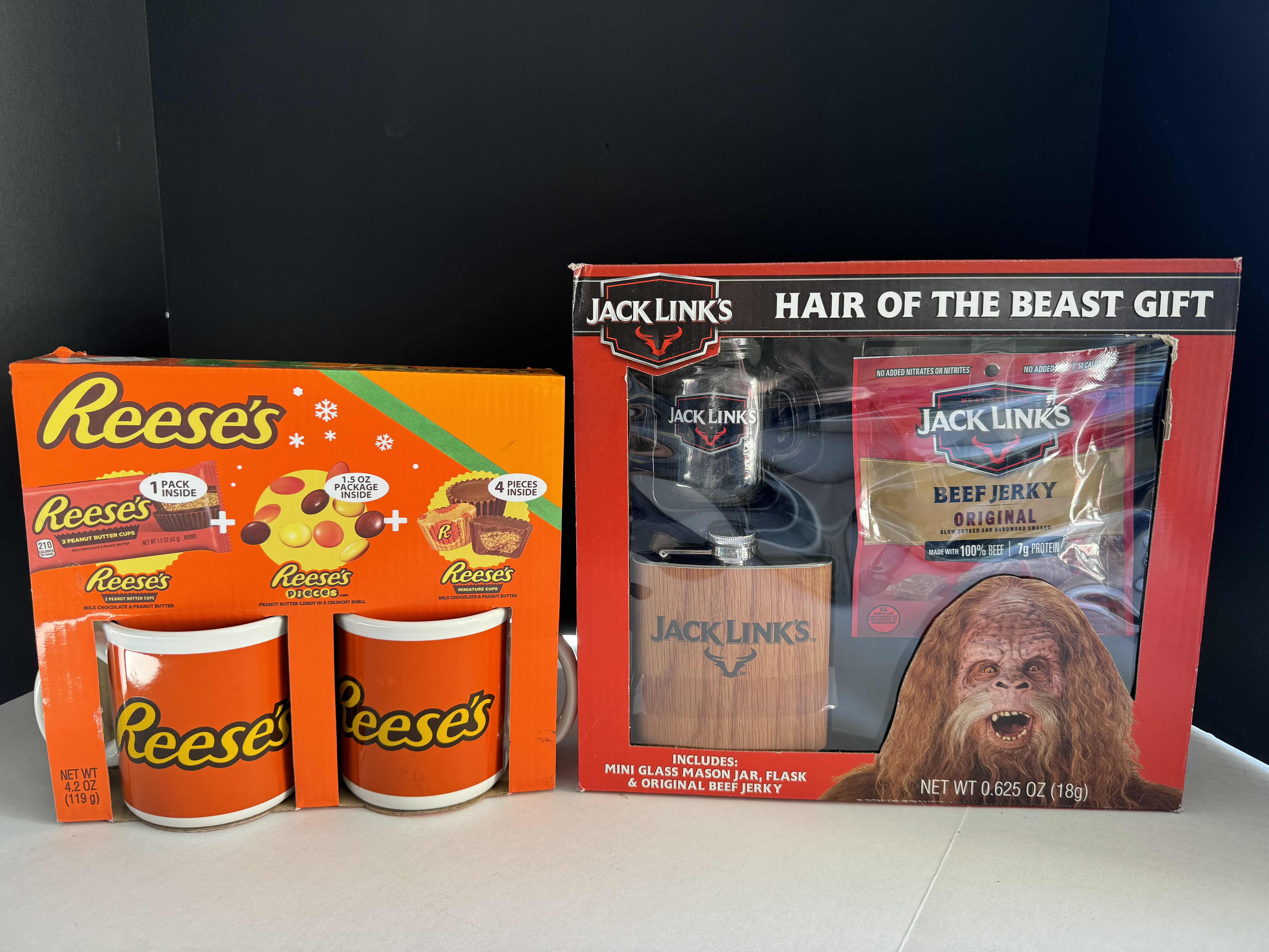 Photo 1 of BRAND NEW REESE’S CHRISTMAS GIFT BOX & JACK LINKS HAIR OF THE BEAST GIFT SET