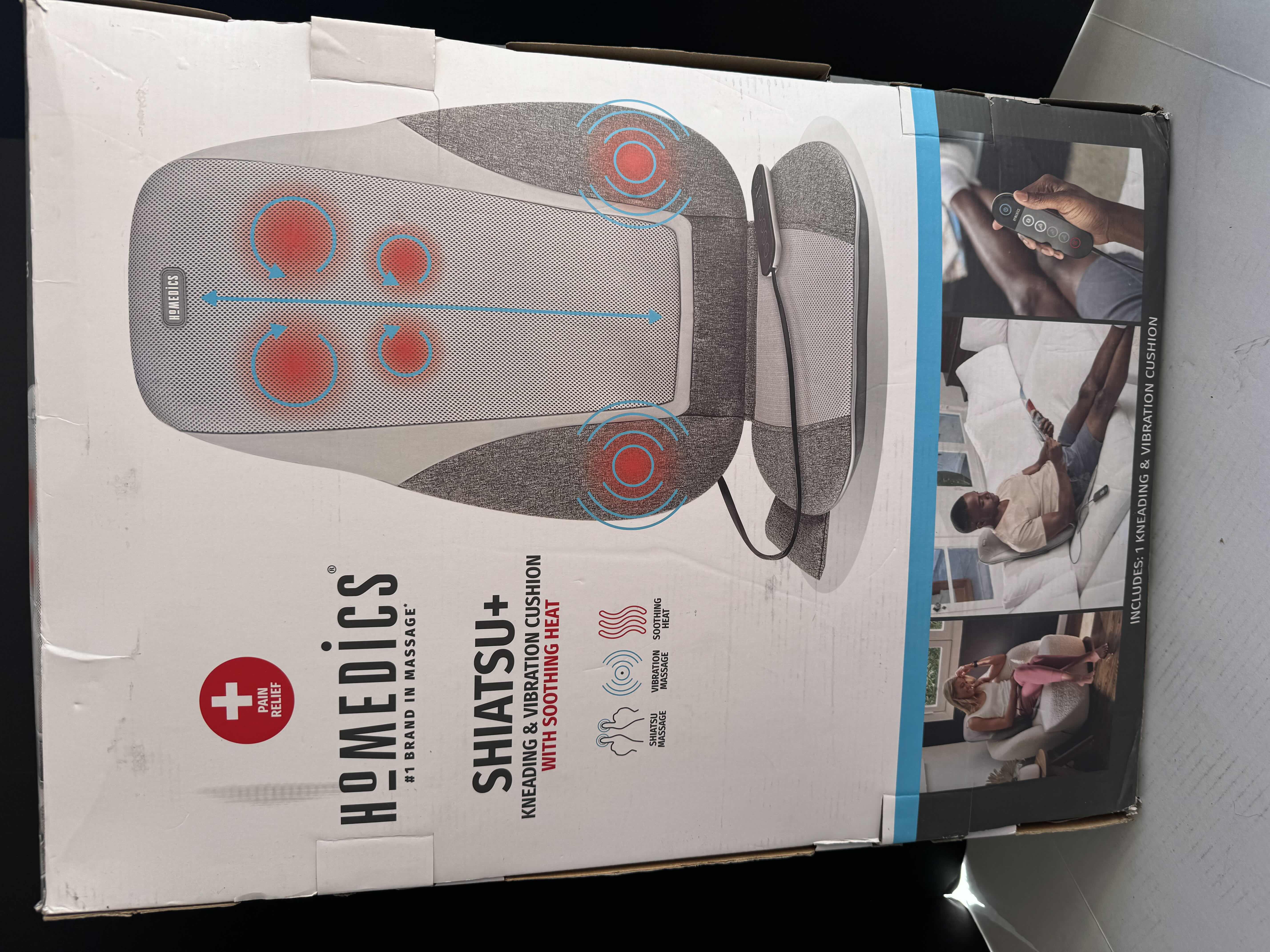 Photo 1 of BRAND NEW HOMEDICS SHIATSU + KNEADING & VIBRATION MASSAGE CUSHION WITH HEAT