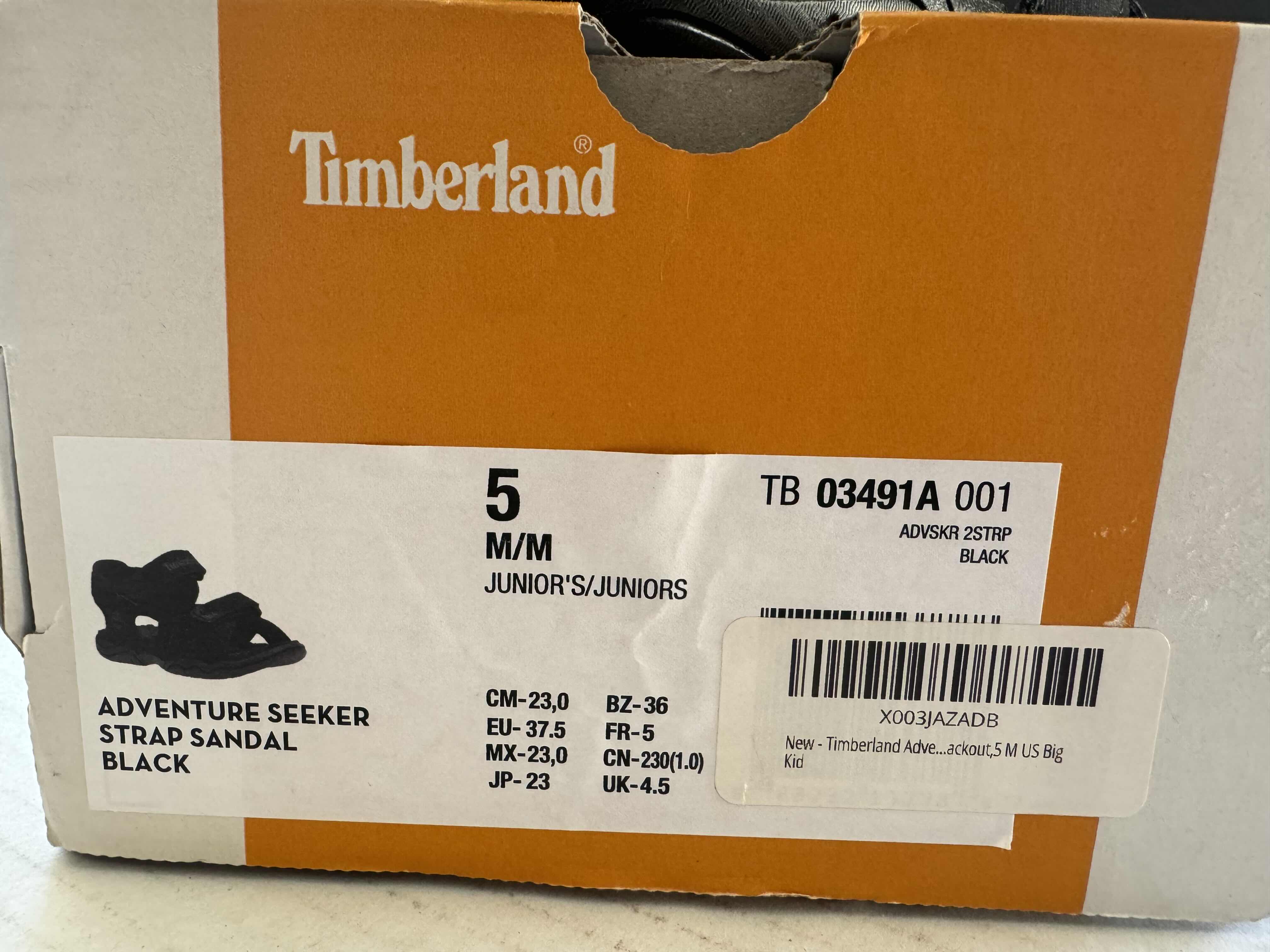 Photo 3 of TIMBERLAND ADVENTURE SEEKER STRAP SANDAL IN BLACK SIZE 5M JUNIORS