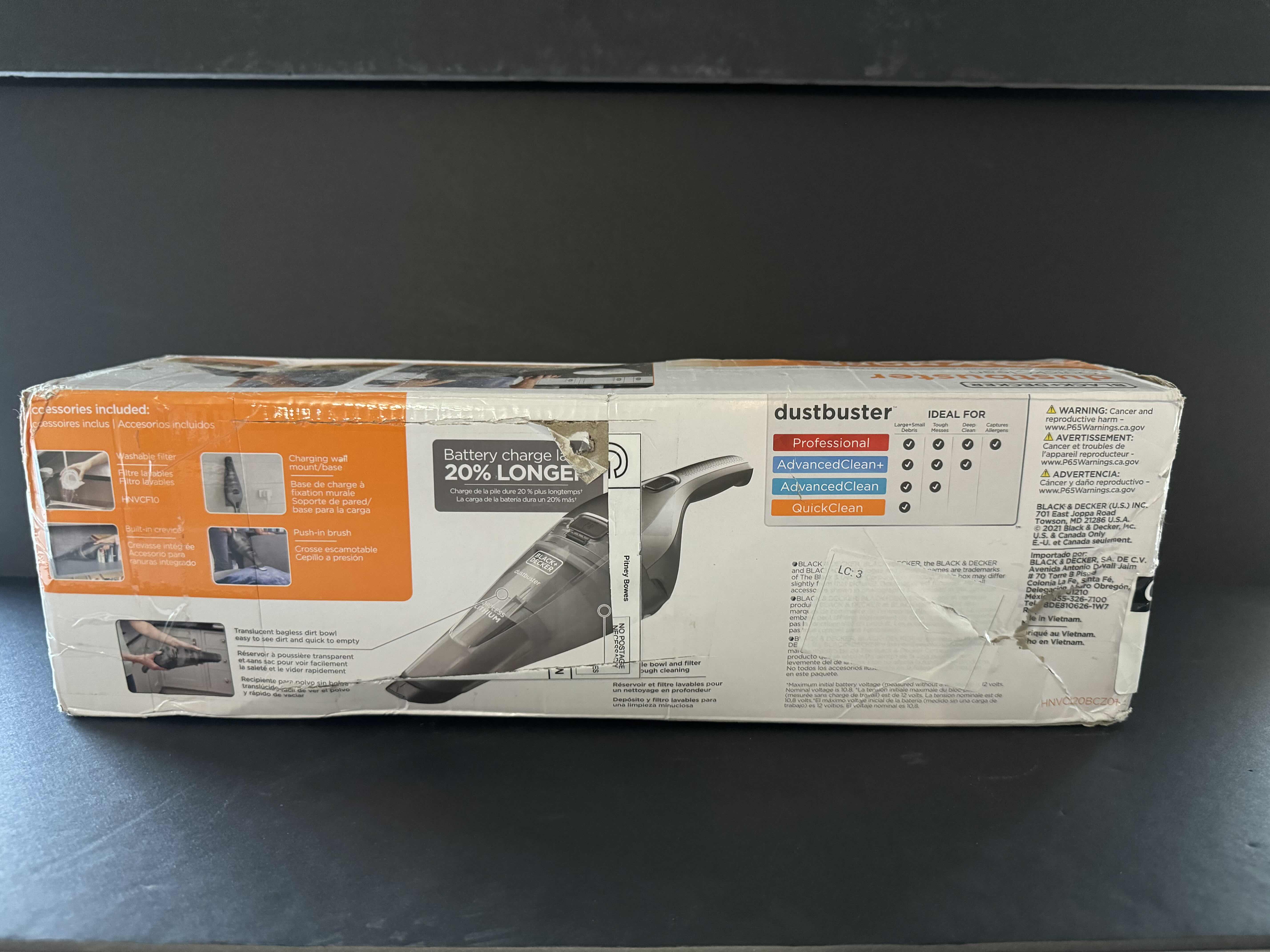 Photo 2 of BRAND NEW BLACK+DECKER DUSTBUSTER QUICK CLEAN CORDLESS HAND VACUUM