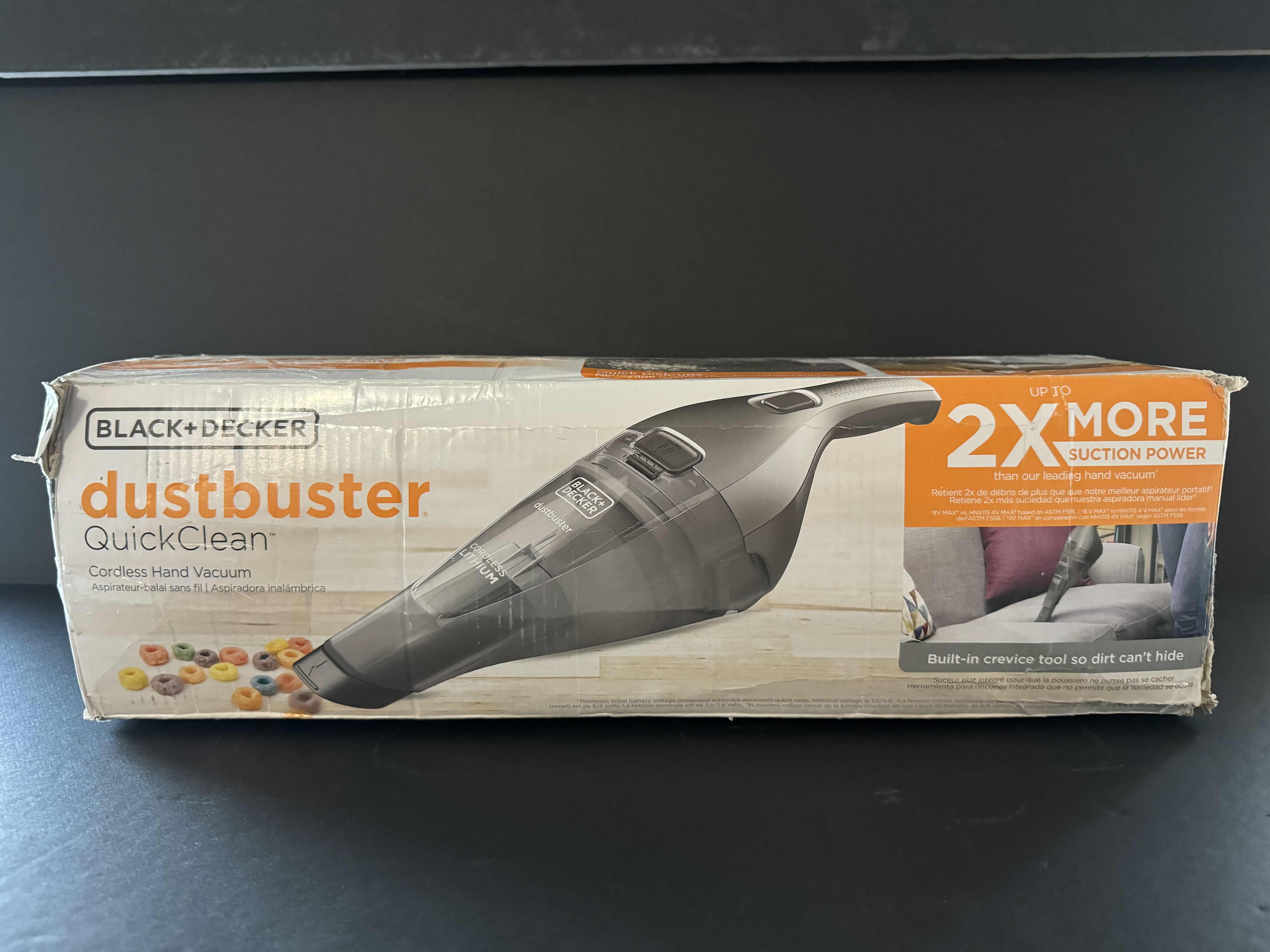 Photo 1 of BRAND NEW BLACK+DECKER DUSTBUSTER QUICK CLEAN CORDLESS HAND VACUUM