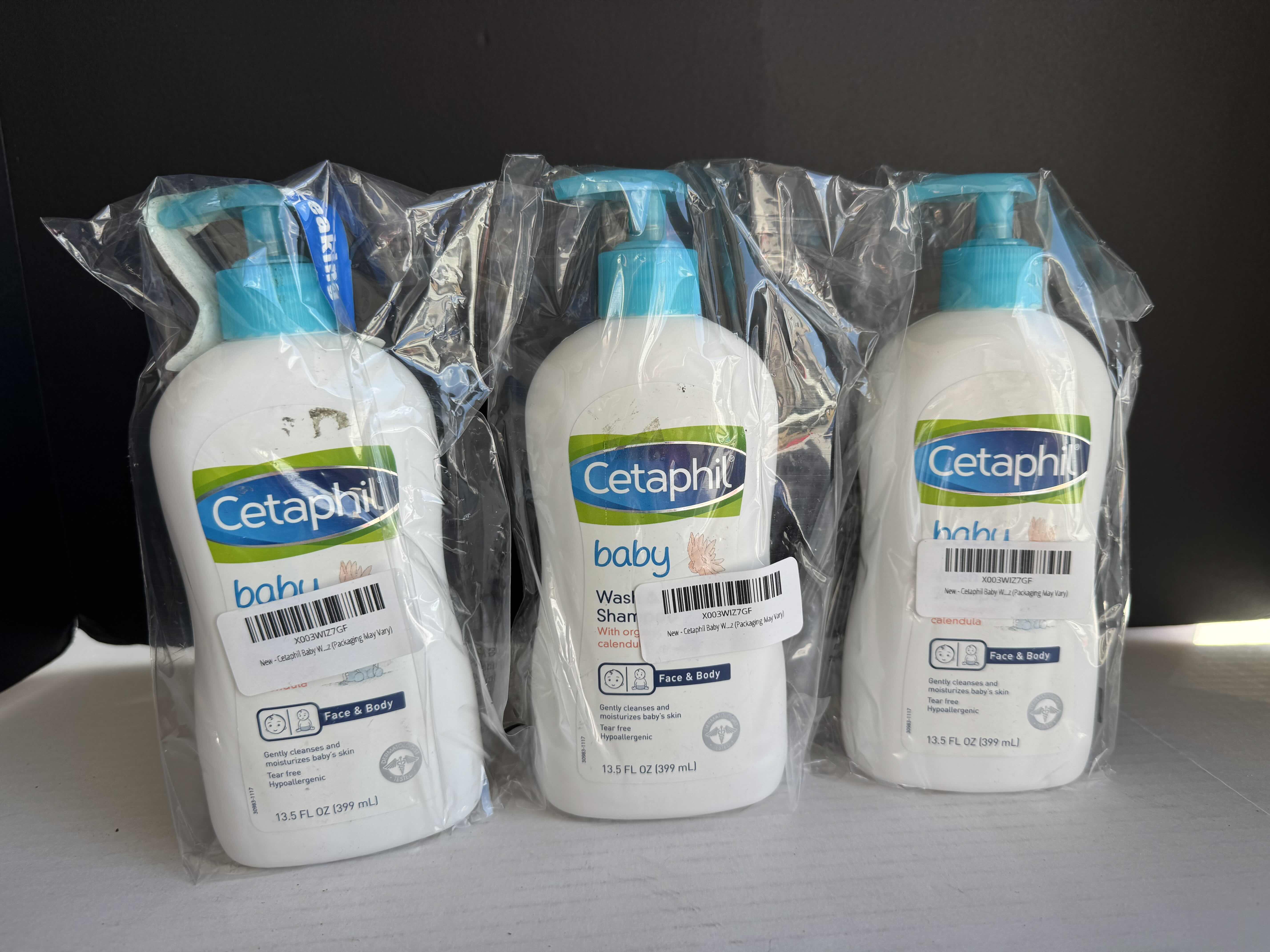 Photo 1 of 3-BRAND NEW 13.5oz CETAPHIL BABY WASH & SHAMPOO