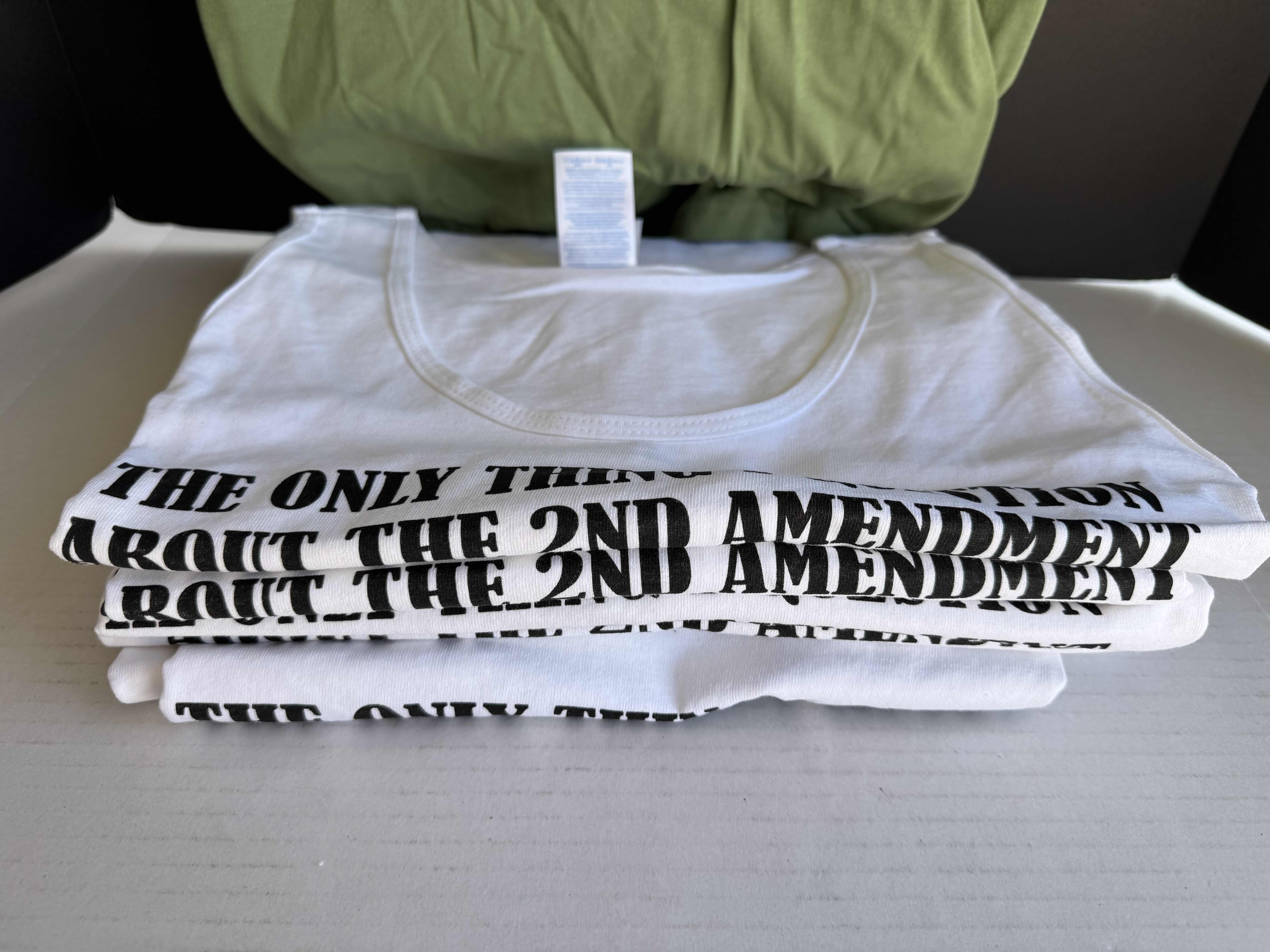 Photo 2 of 6- BRAND NEW 2XL 2ND AMENDMENT T-SHIRTS