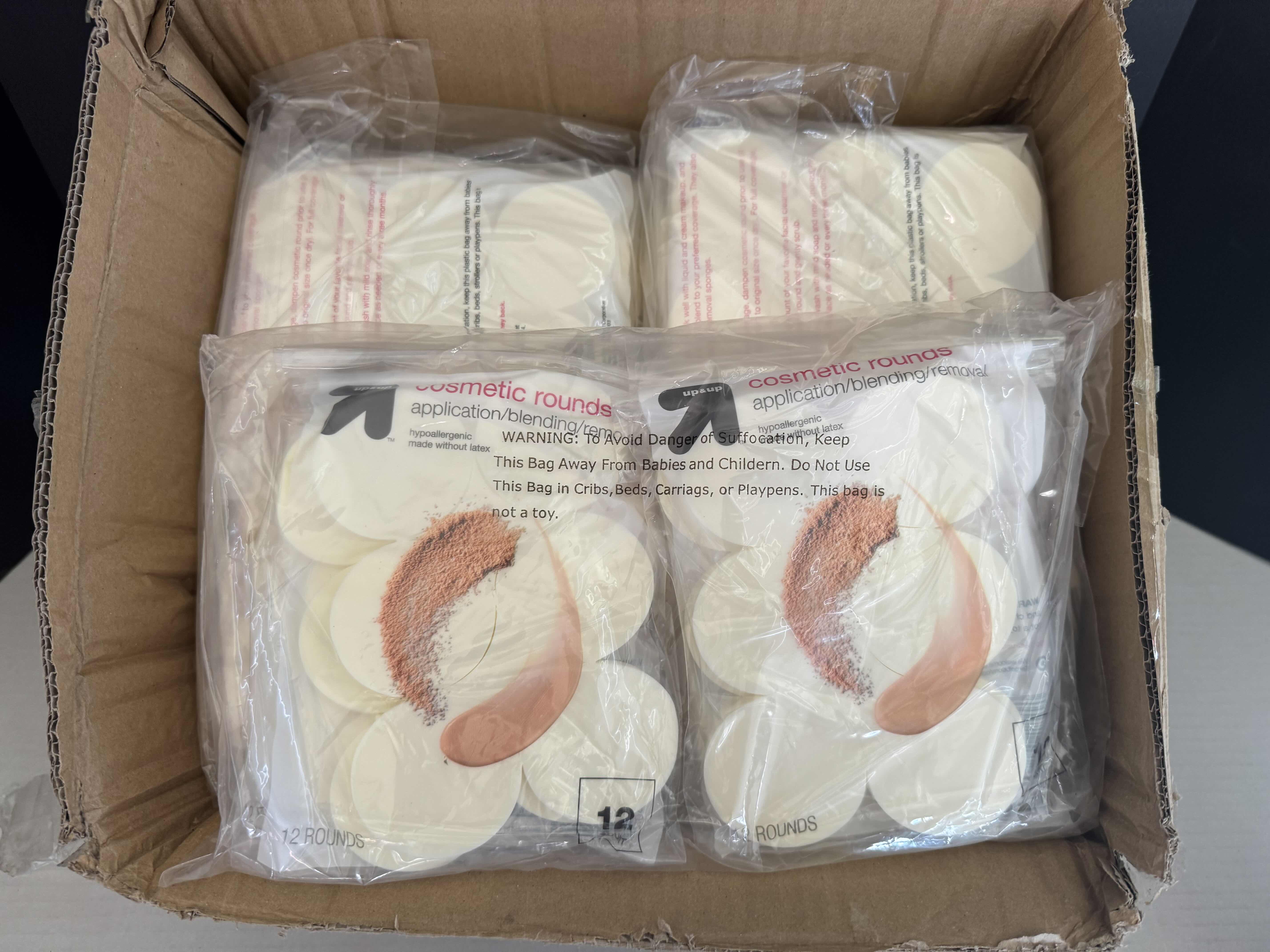 Photo 3 of BRAND NEW OPEN CASE OF BEAUTY ROUND SPONGES & 6 VARIOUS SIZED TIGHTS