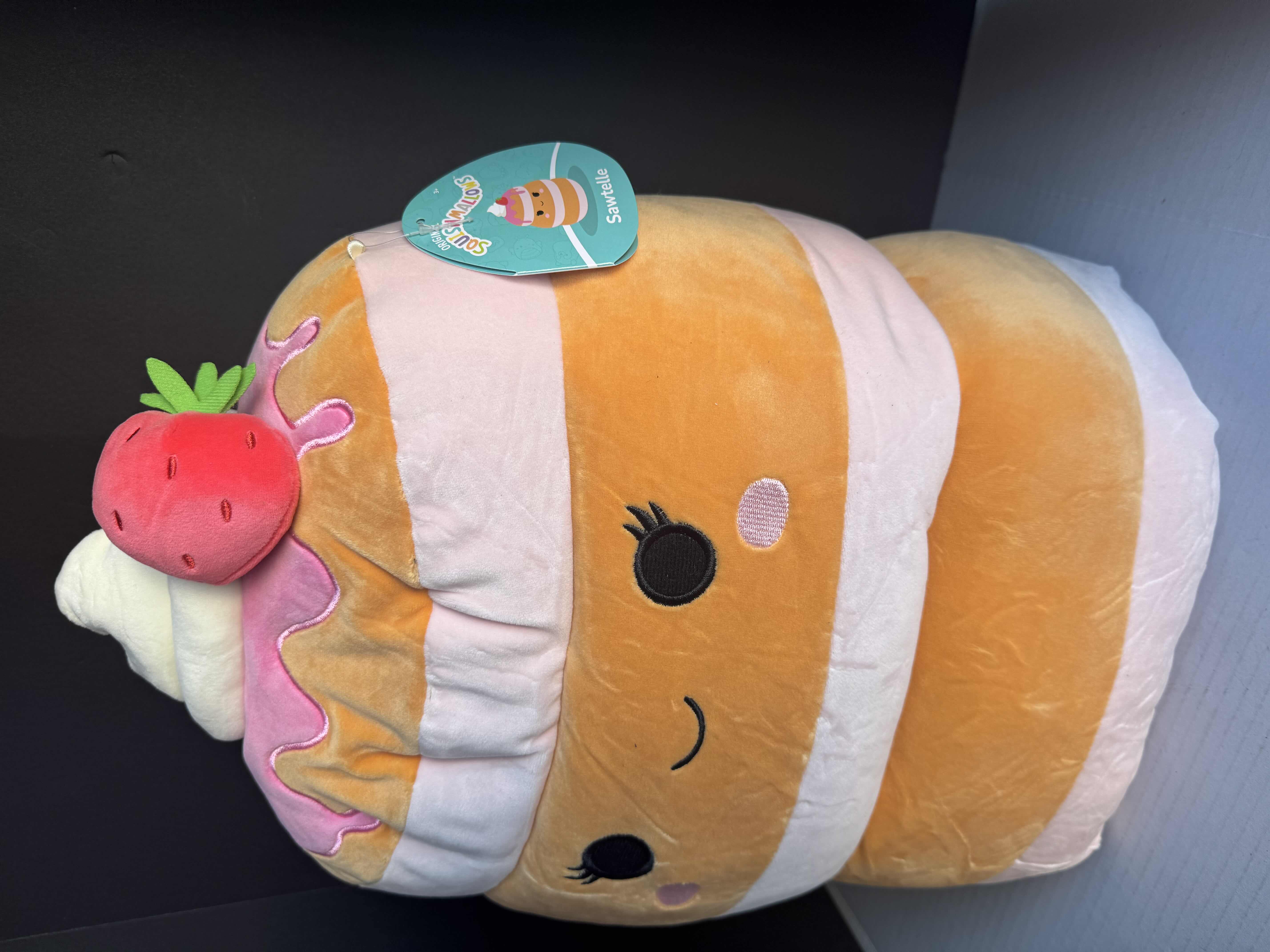 Photo 2 of BRAND NEW SQUISHMALLOWS 16" SAWTELLE THE STRAWBERRY PANCAKES PLUSH TOY