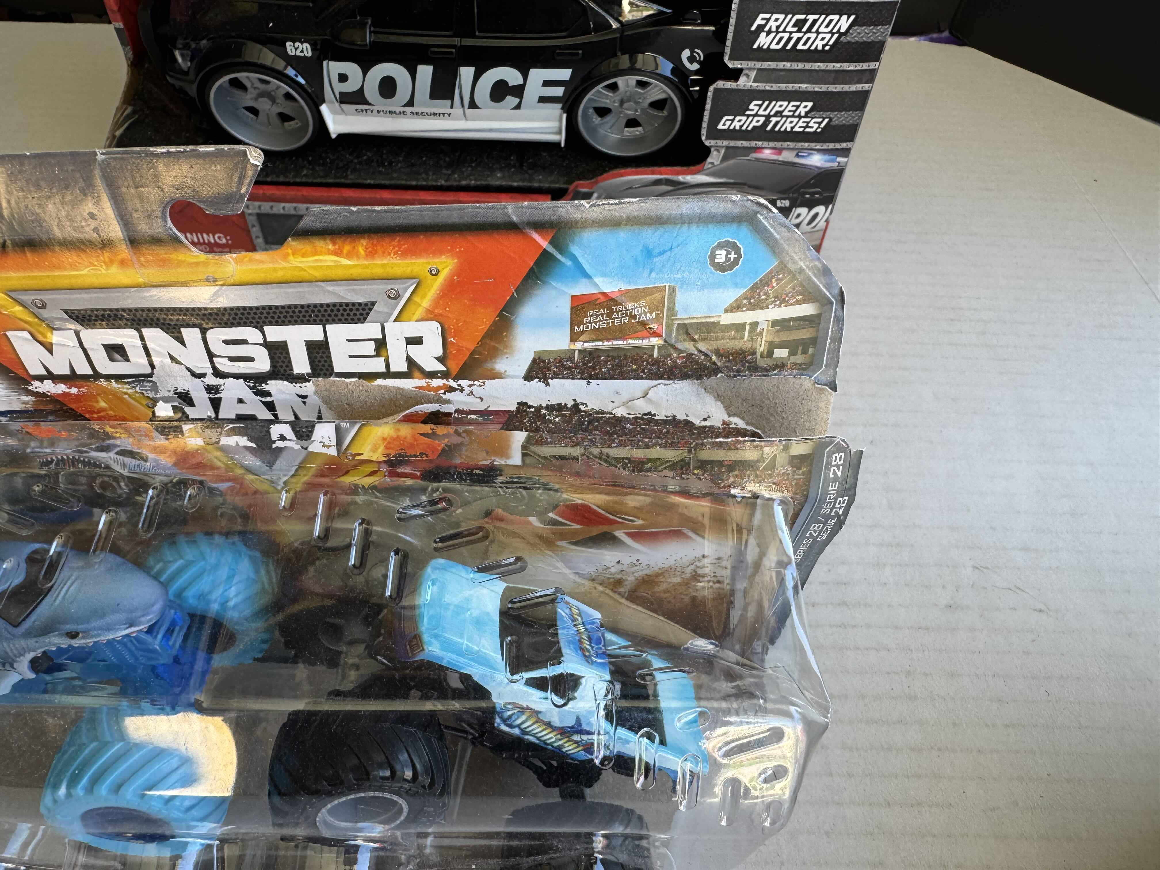 Photo 3 of 2 - BRAND NEW TOYS 1-MONSTER JAM & 1-MAXX ACTION POLICE CAR