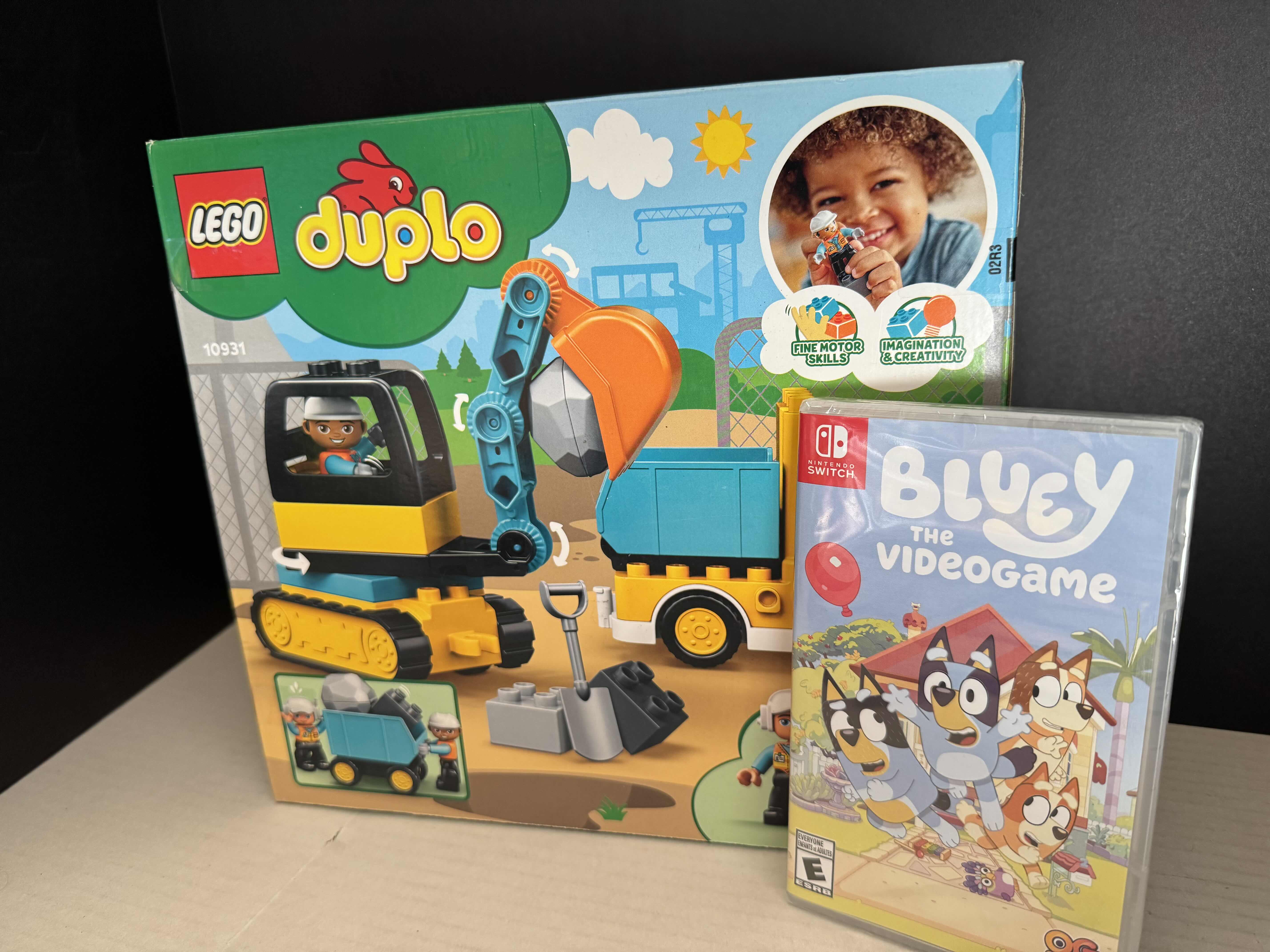 Photo 1 of BRAND NEW KIDS LEGO SET AND BLUEY VIDEO GAME