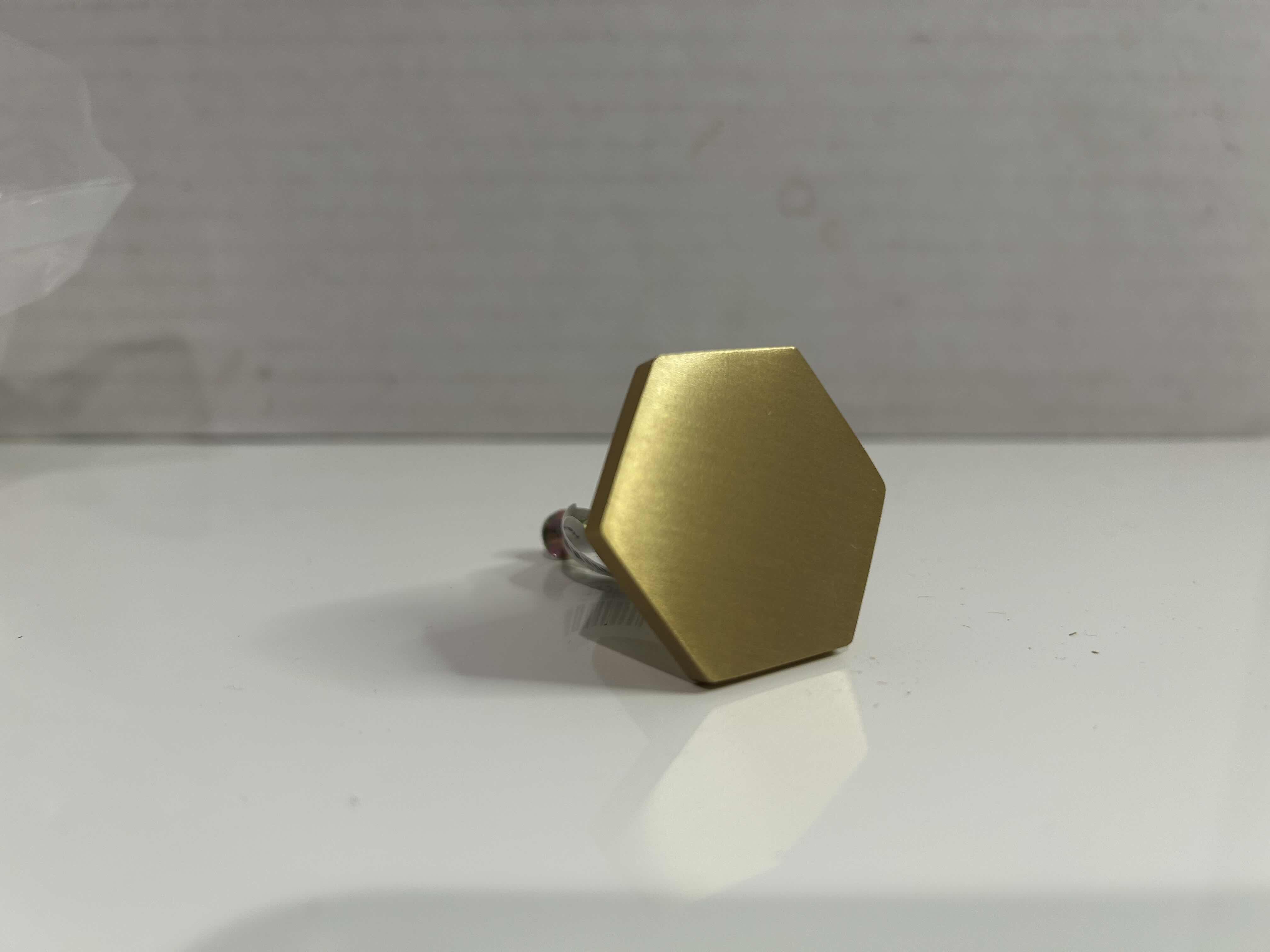 Photo 1 of 6-BRAND NEW CRATE AND BARREL BRONZE HEXAGON 1.5” KNOB/PULL