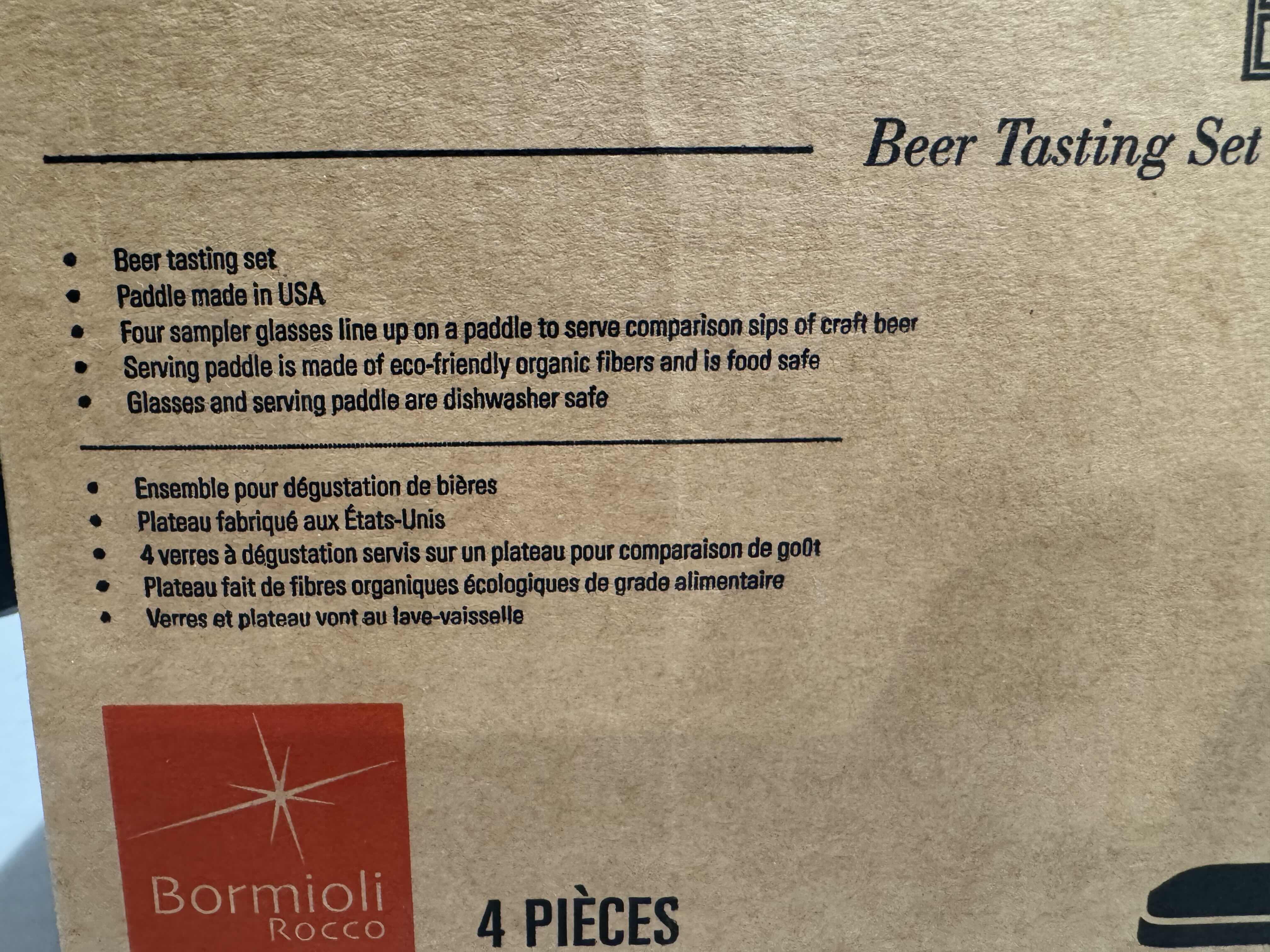 Photo 3 of 2- BRAND NEW BORMIOLI ROCCO BEER TASTING SET