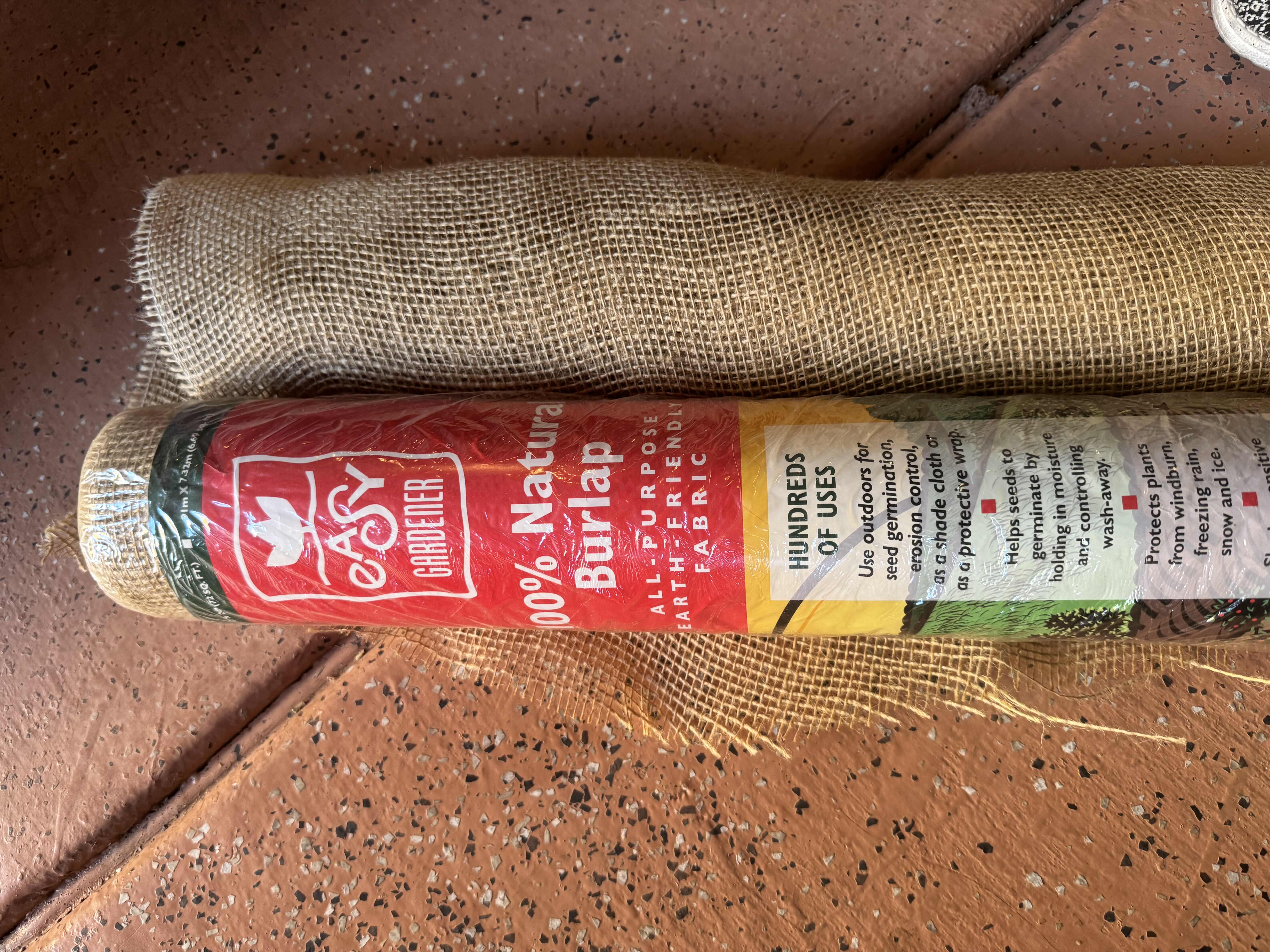 Photo 1 of 2- ROLLS NATURAL BURLAP