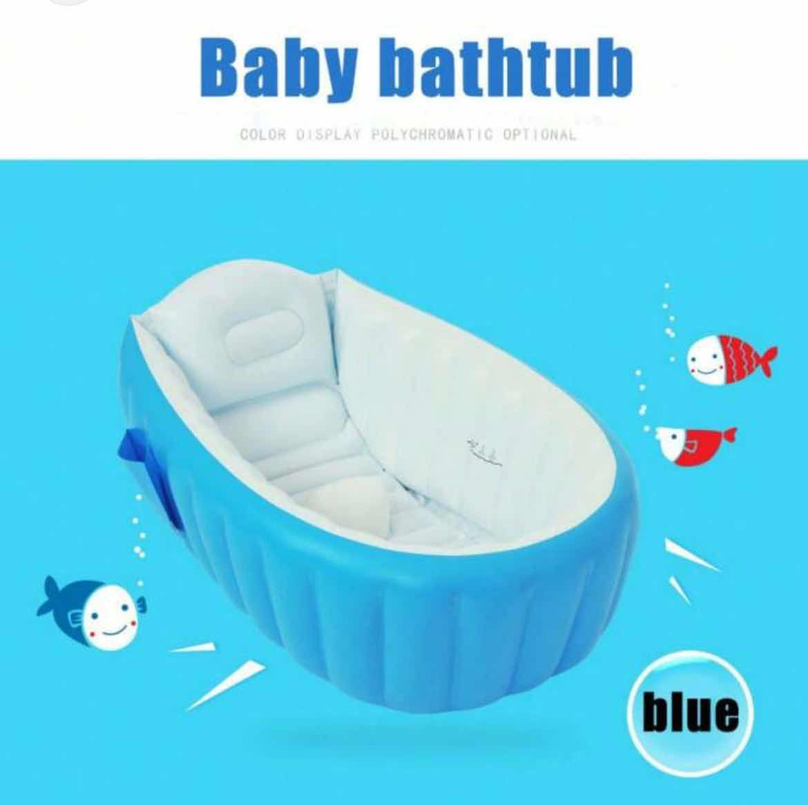 Photo 1 of BRAND NEW INFLATABLE & PORTABLE BABY BATH IN BLUE - TRAVEL BABY TUB