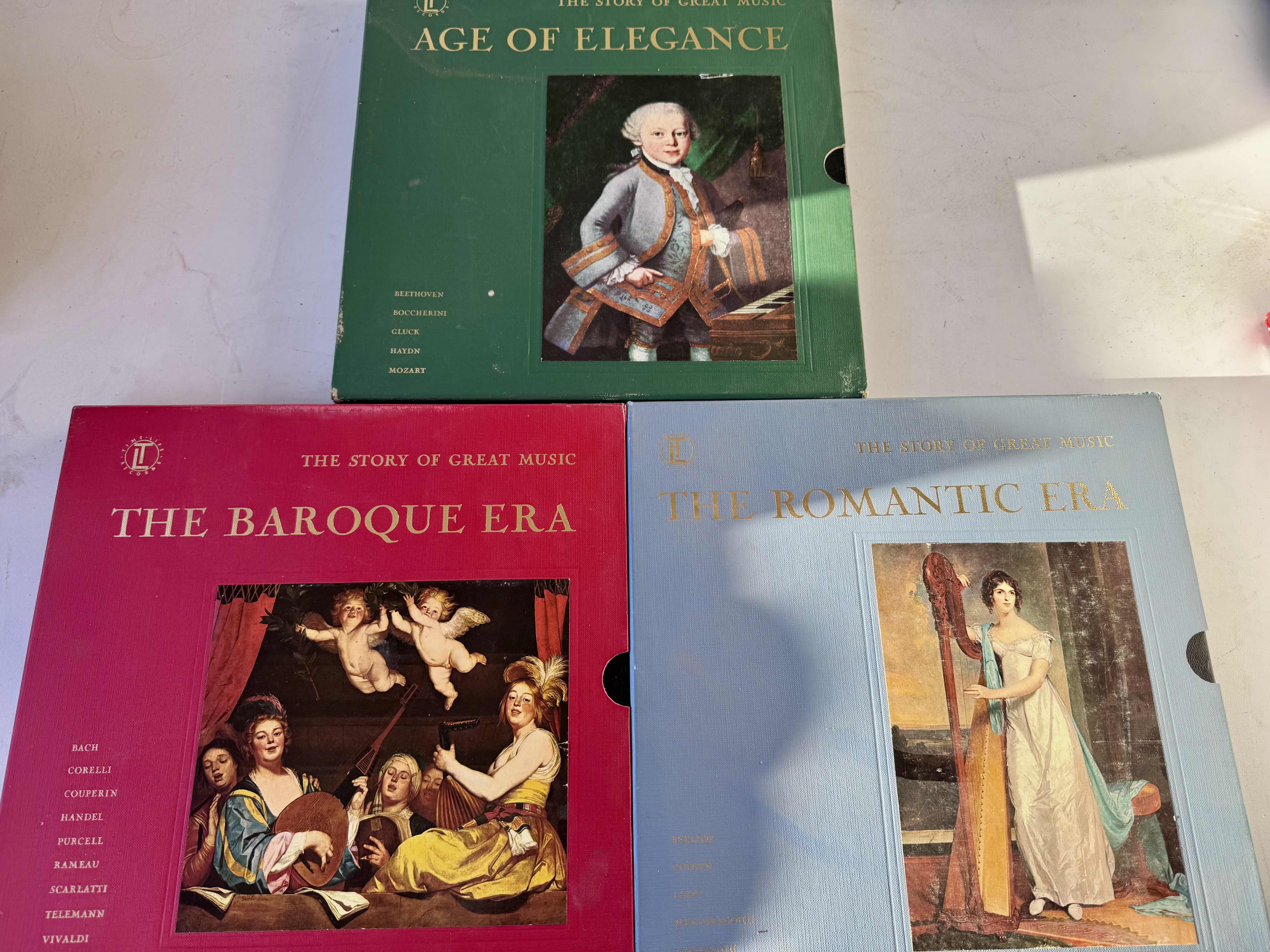 Photo 1 of 3 - THE STORY OF GREAT MUSIC COLLECTION OF RECORDS - AGE OF ELEGANCE, THE BAROQUE ERA, THE ROMANTIC ERA