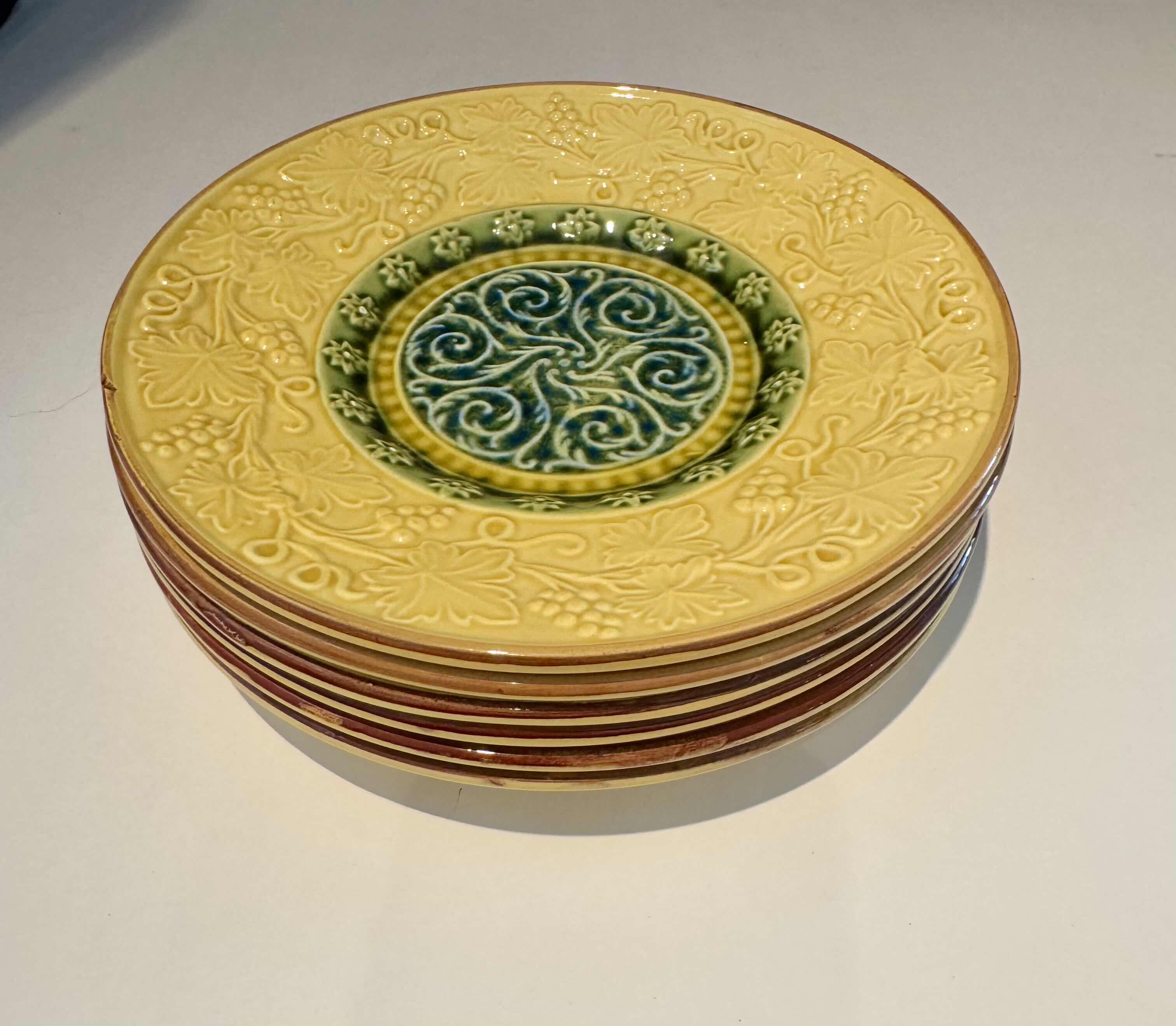 Photo 1 of 6- MAJOLICA 8” PLATES