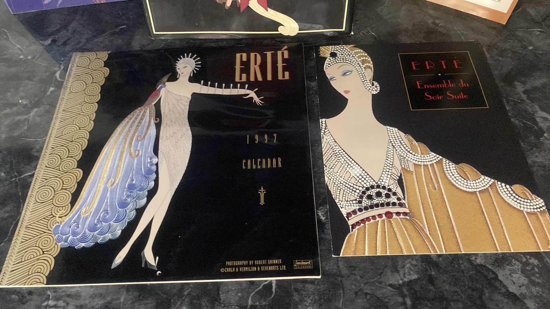 Photo 2 of ERTE COFFEE TABLE BOOK AND CATALOGUES