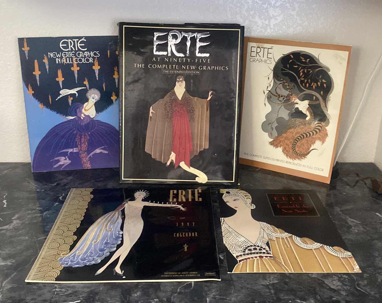 Photo 1 of ERTE COFFEE TABLE BOOK AND CATALOGUES