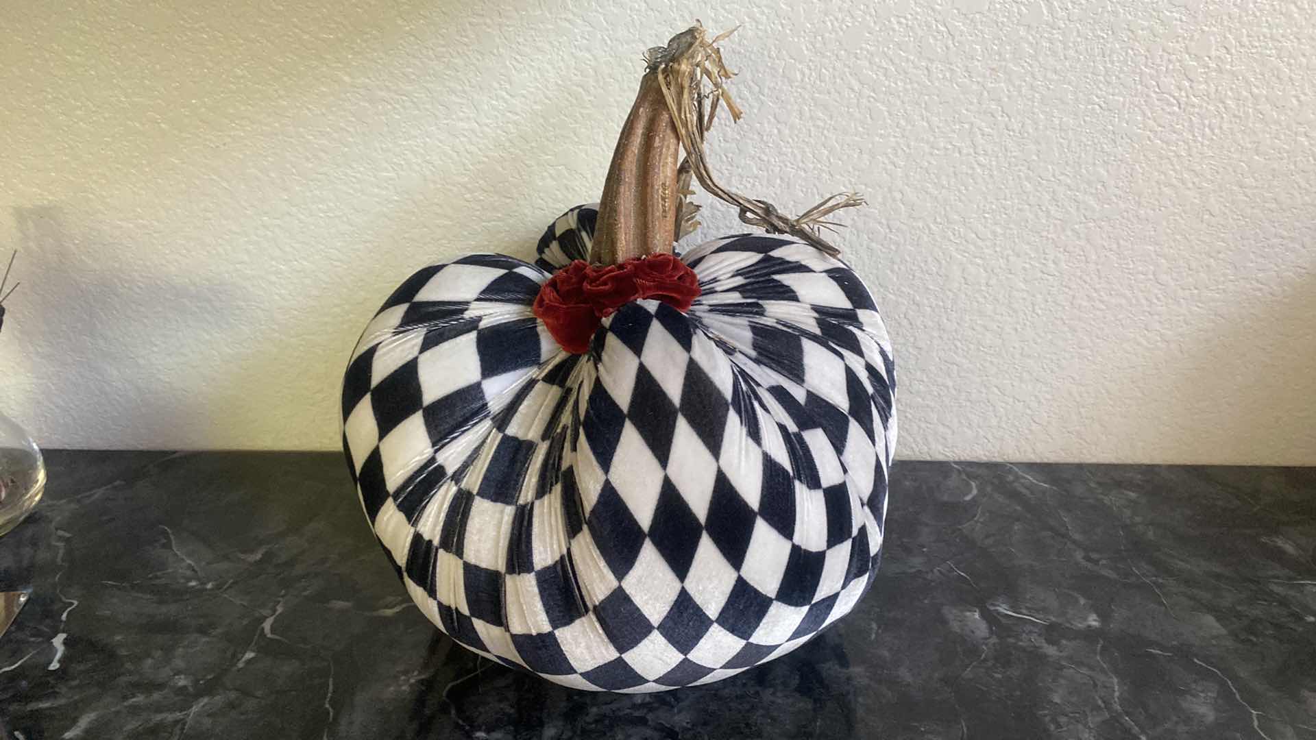 Photo 2 of HARLEQUIN FABRIC PUMPKIN 12“ x 12“ & FALL CERAMIC WARE WITH LIDS