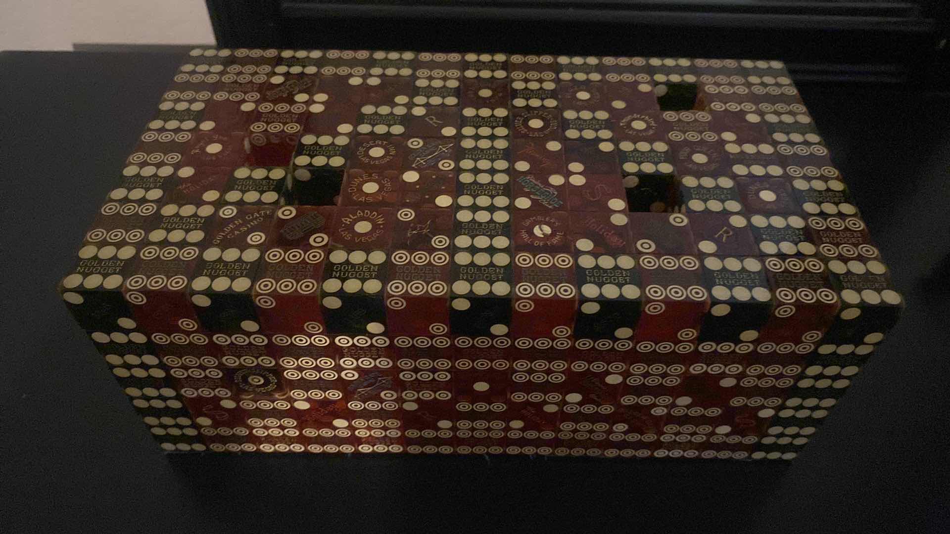 Photo 1 of JEWELRY BOX MADE FROM GOLDEN NUGGET DICE 9 1/2” x 5 1/2” x 4”