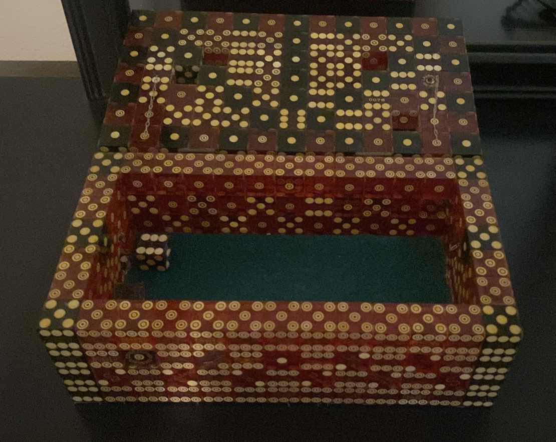 Photo 3 of JEWELRY BOX MADE FROM GOLDEN NUGGET DICE 9 1/2” x 5 1/2” x 4”