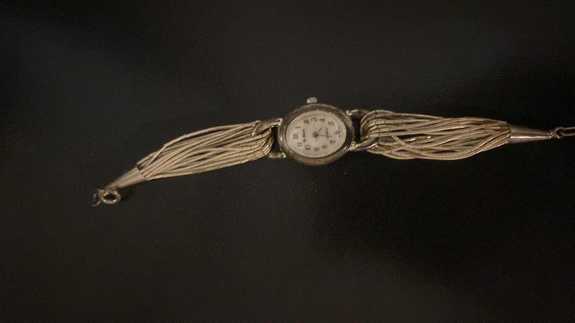 Photo 4 of 1980’S ST. MARTINS SILVER WATCH NOT MARKED WITH UNMARKED SILVER JEWELRY