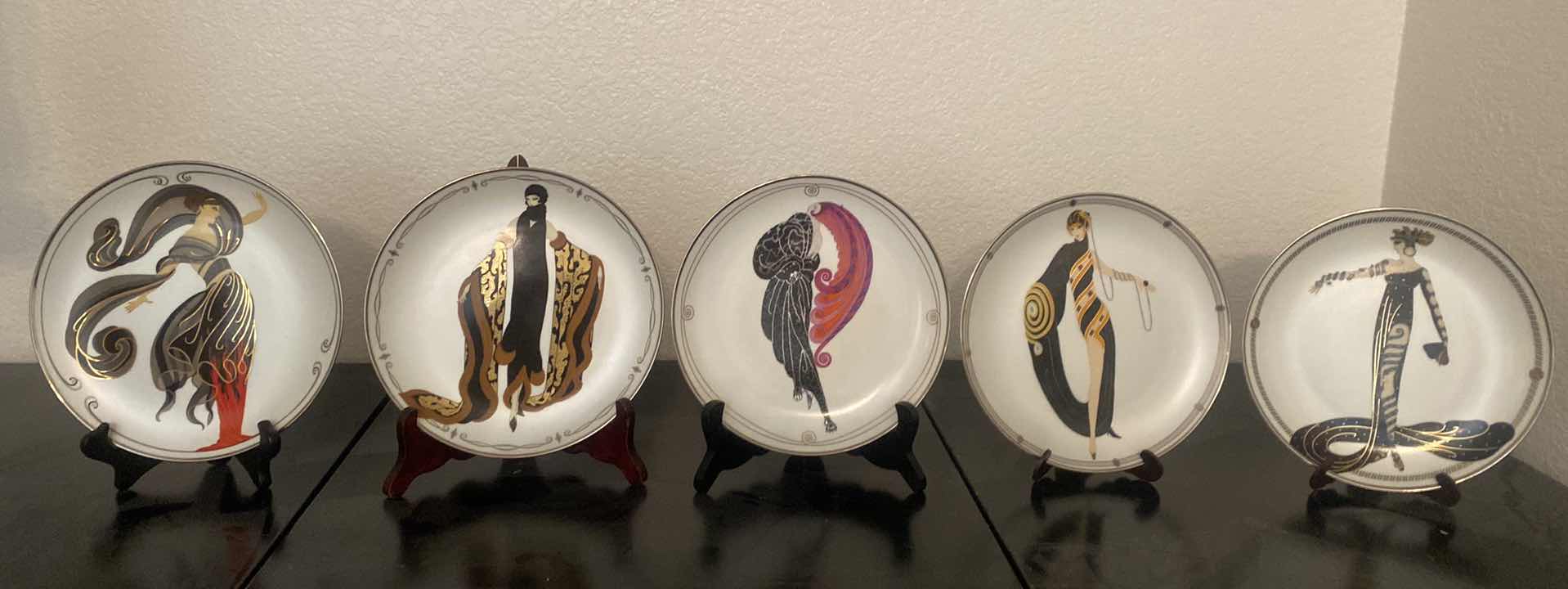 Photo 1 of 5 ERTE COLLECTIBLE DISHES 8” WITH STANDS
