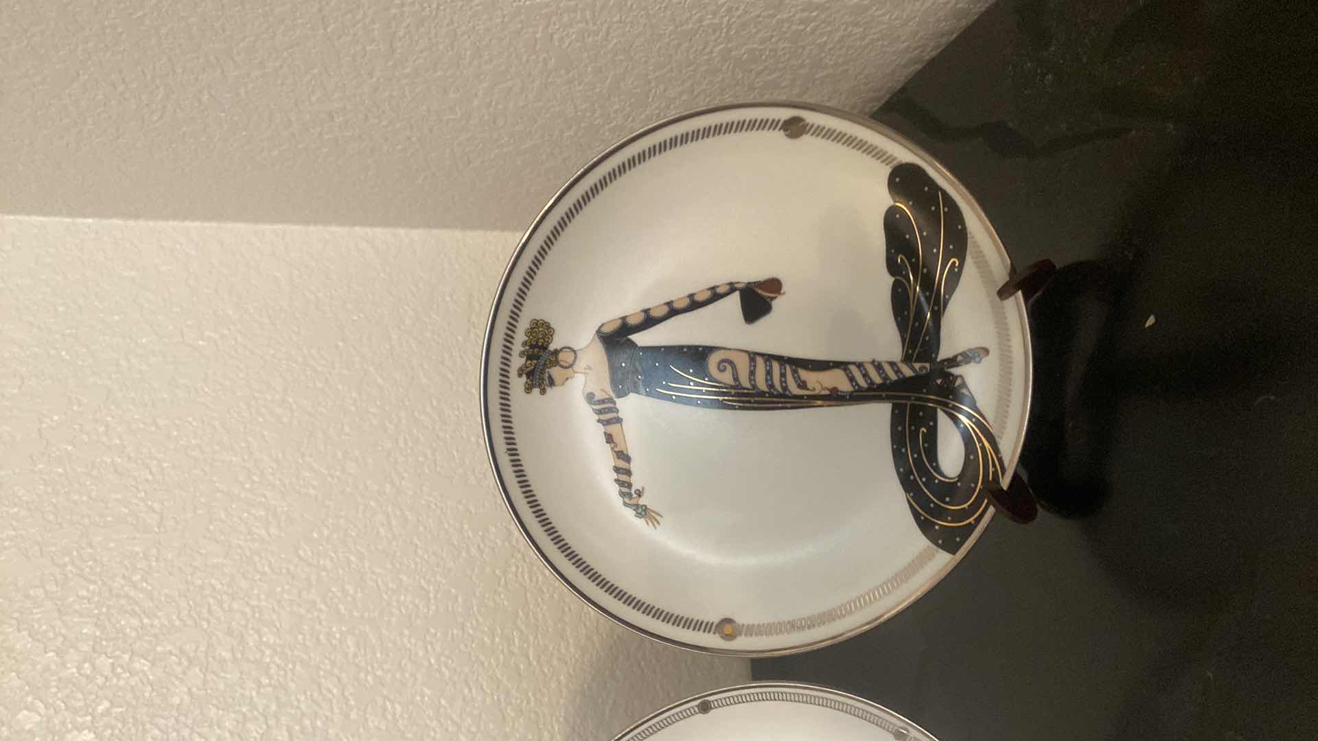 Photo 4 of 5 ERTE COLLECTIBLE DISHES 8” WITH STANDS