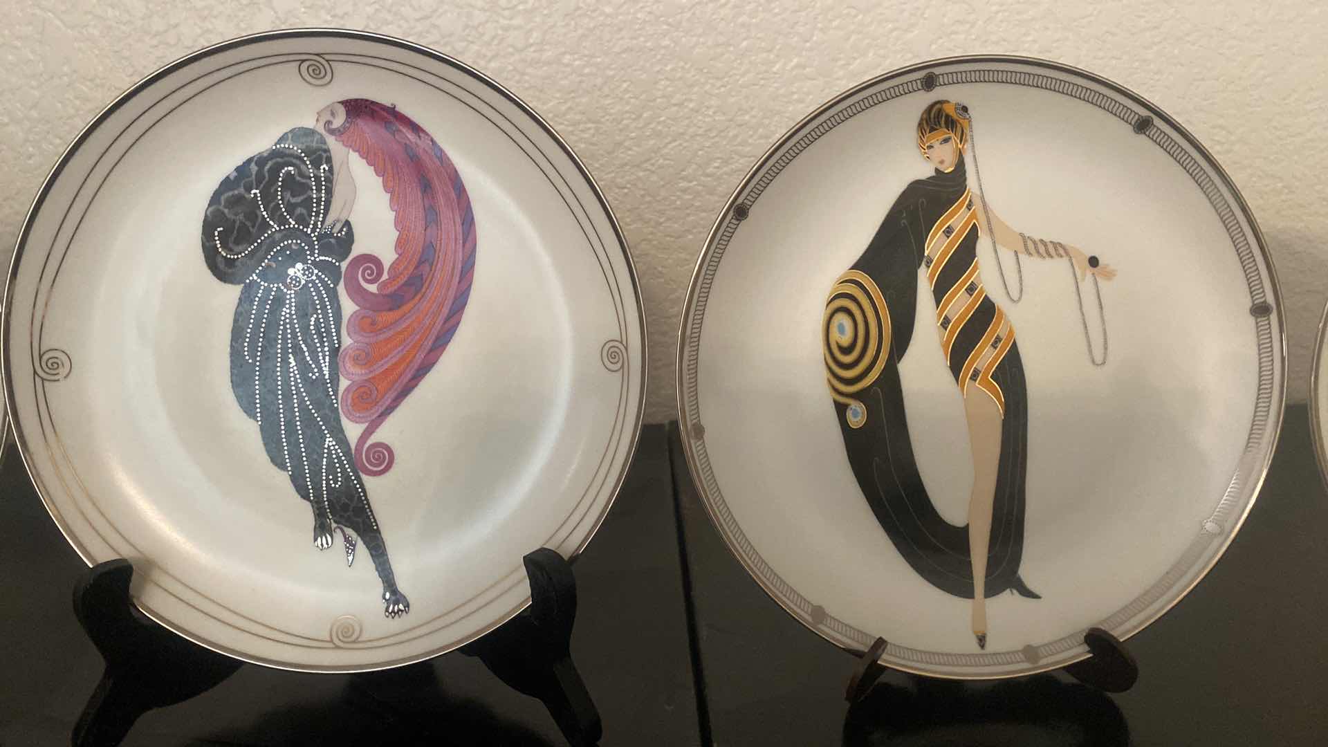 Photo 3 of 5 ERTE COLLECTIBLE DISHES 8” WITH STANDS