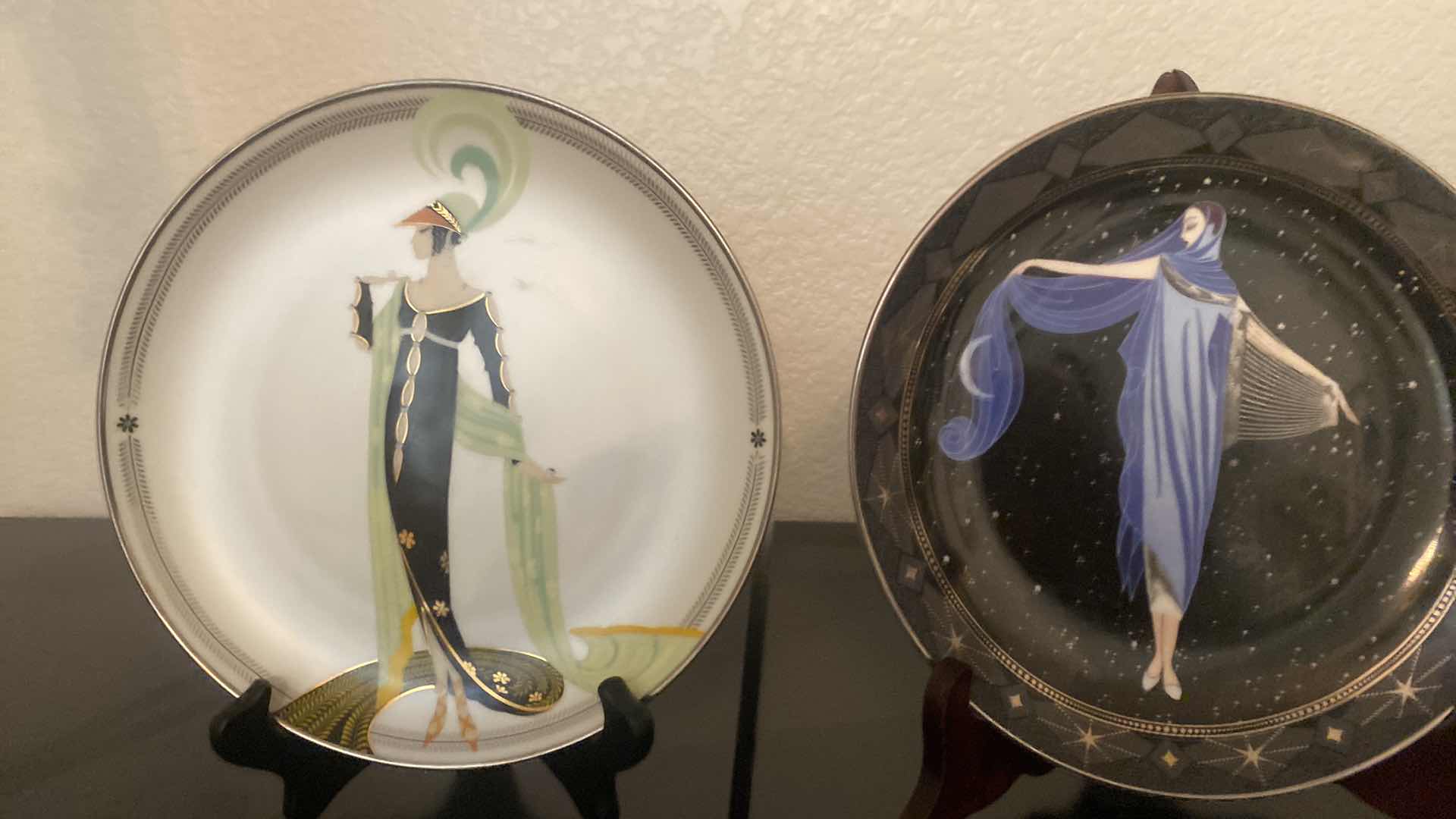 Photo 2 of 5 ERTE COLLECTIBLE DISHES 8” WITH STANDS